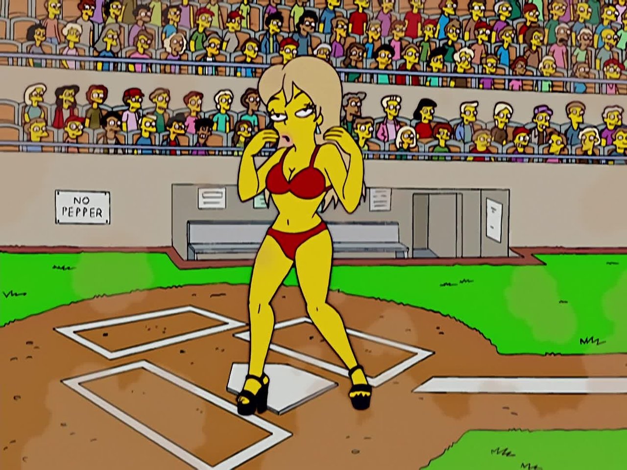 Escena de Juego de parejas con Marge y Homero