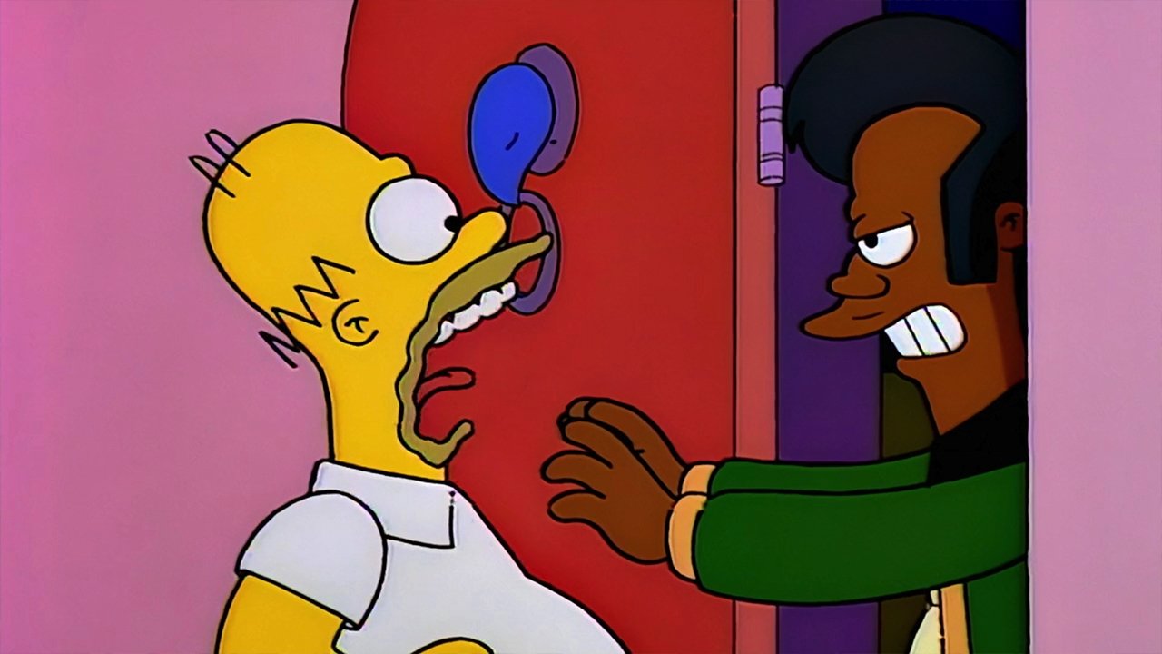 Escena de Homero y Apu