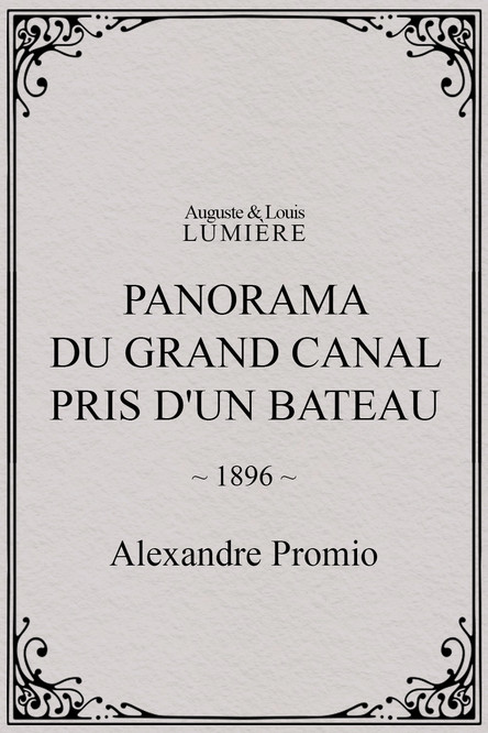 Panorama of the Grand Canal Taken from a Boat