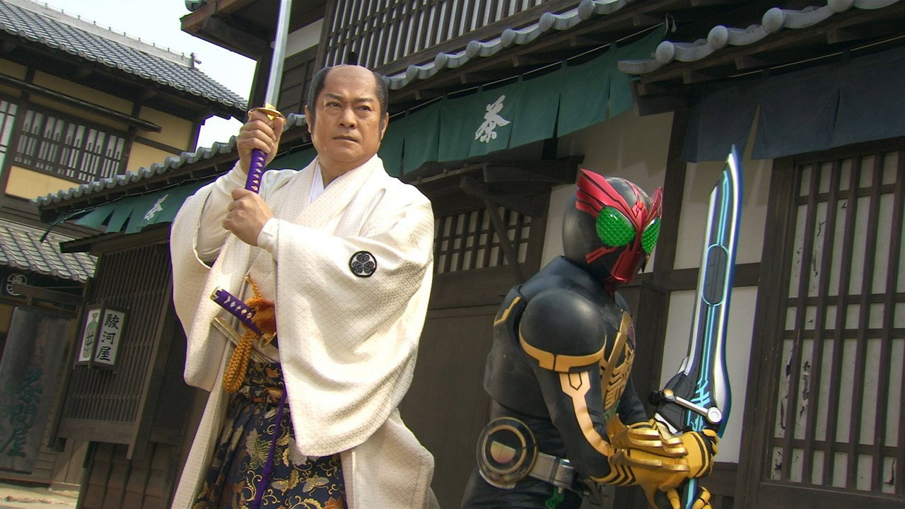 backdrop Kamen Rider OOO Wonderful: The Shogun and the 21 Core Medals