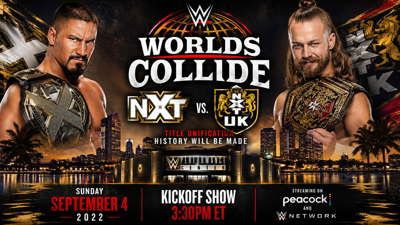 backdrop WWE Worlds Collide: NXT vs. NXT UK Kickoff