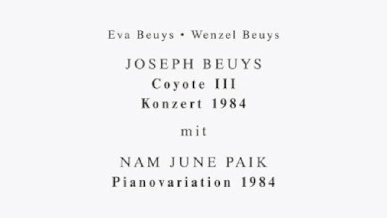 backdrop Joseph Beuys - Coyote III