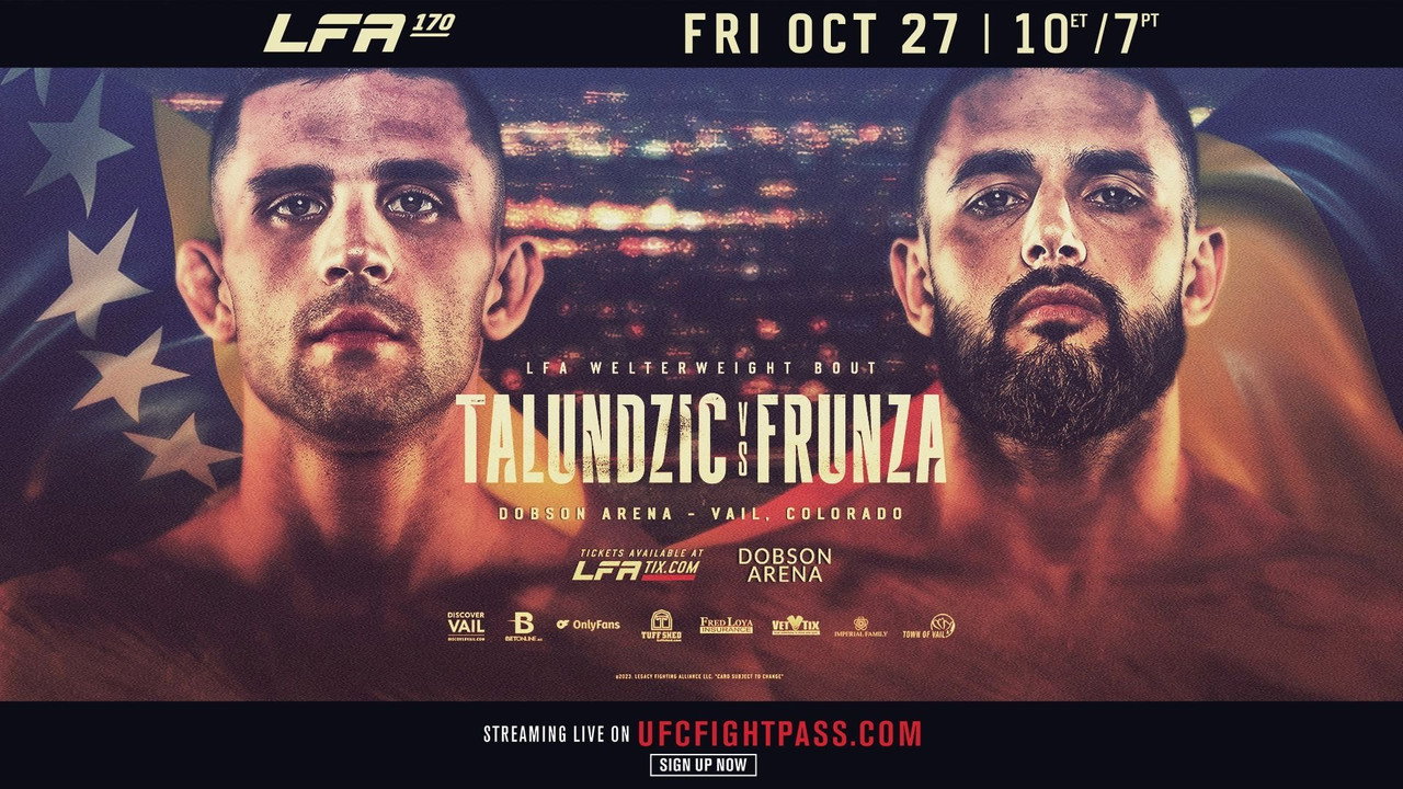 backdrop LFA 170: Talundzic vs. Frunza