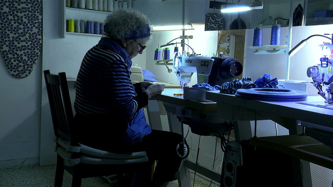 backdrop Happy in Blue