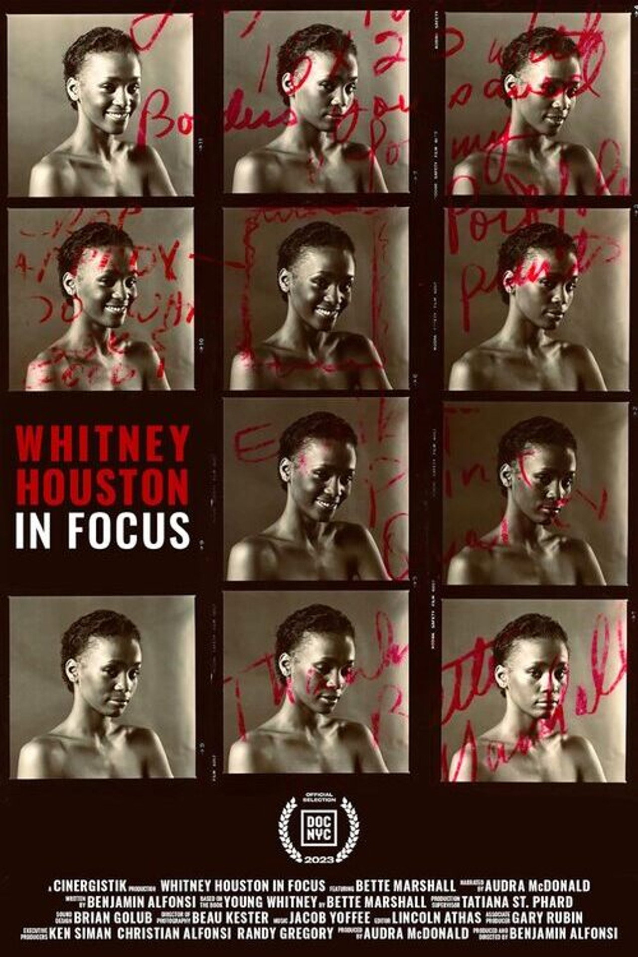 Whitney Houston in Focus Backdrop