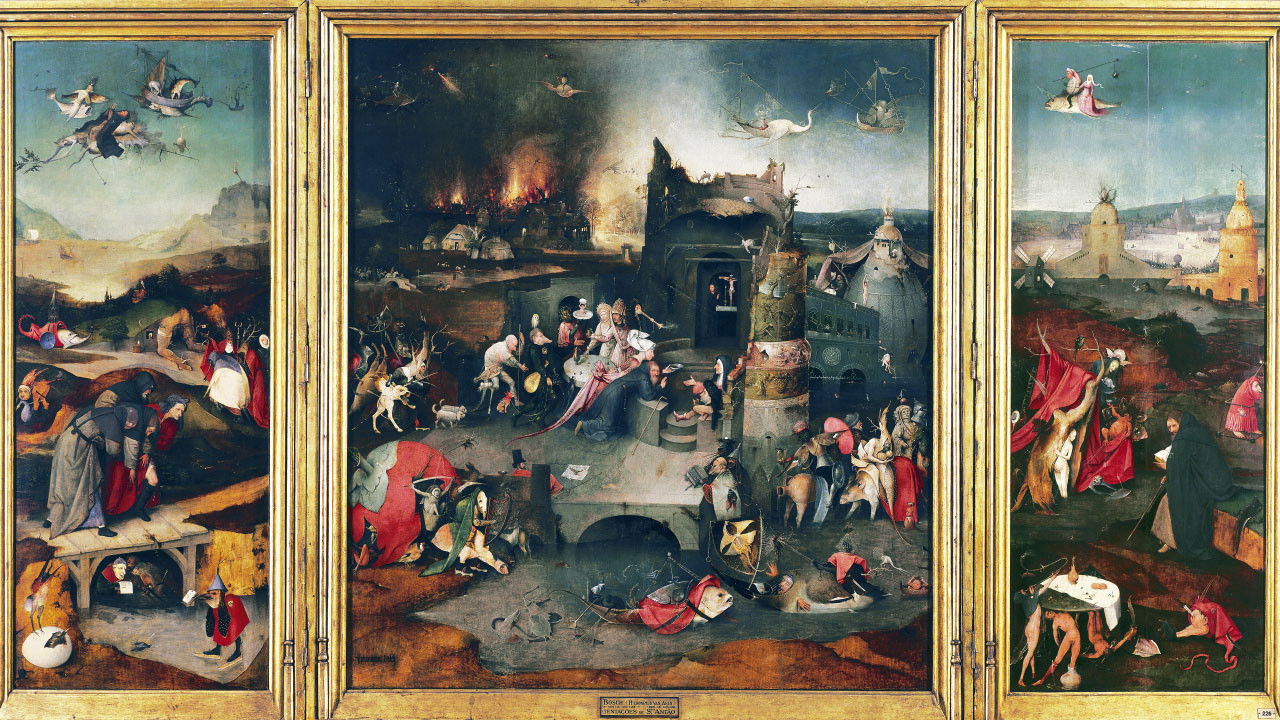 Les petits secrets des grands tableaux — La Tentation de saint Antoine, 1501, Jérôme Bosch