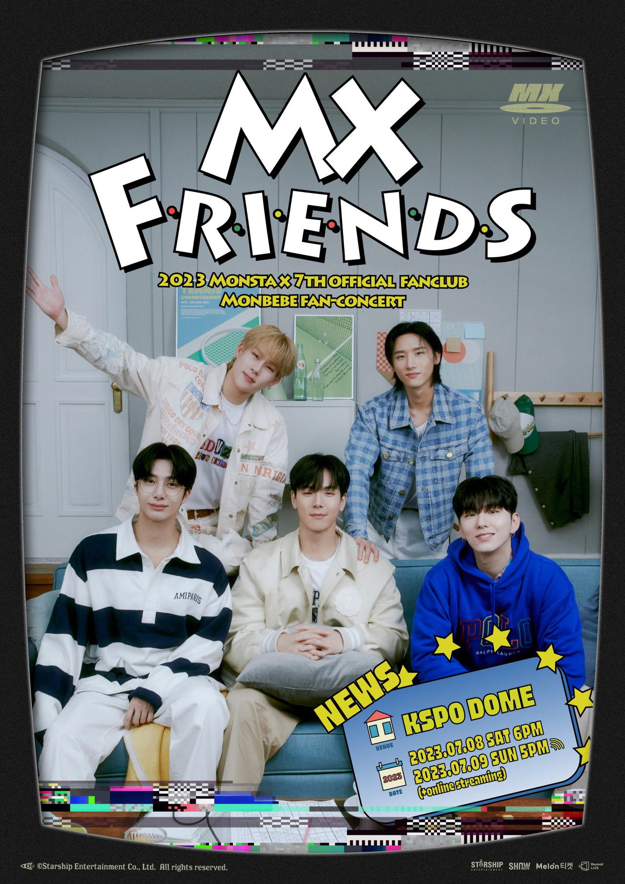 MX FRIENDS – 2023 MONSTA X 7TH OFFICIAL FANCLUB MONBEBE FAN-CONCERT Backdrop