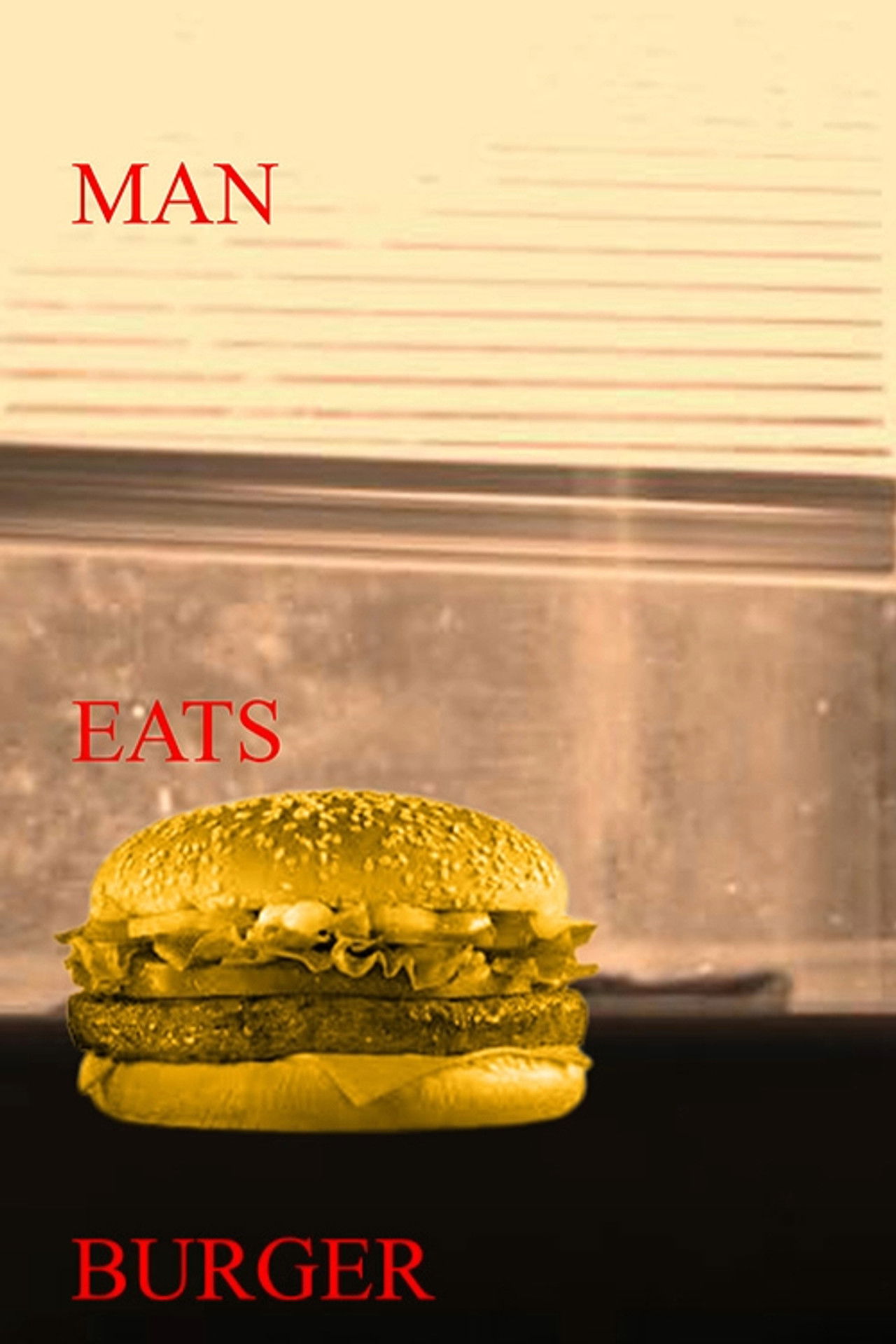 Man Eats Burger Backdrop