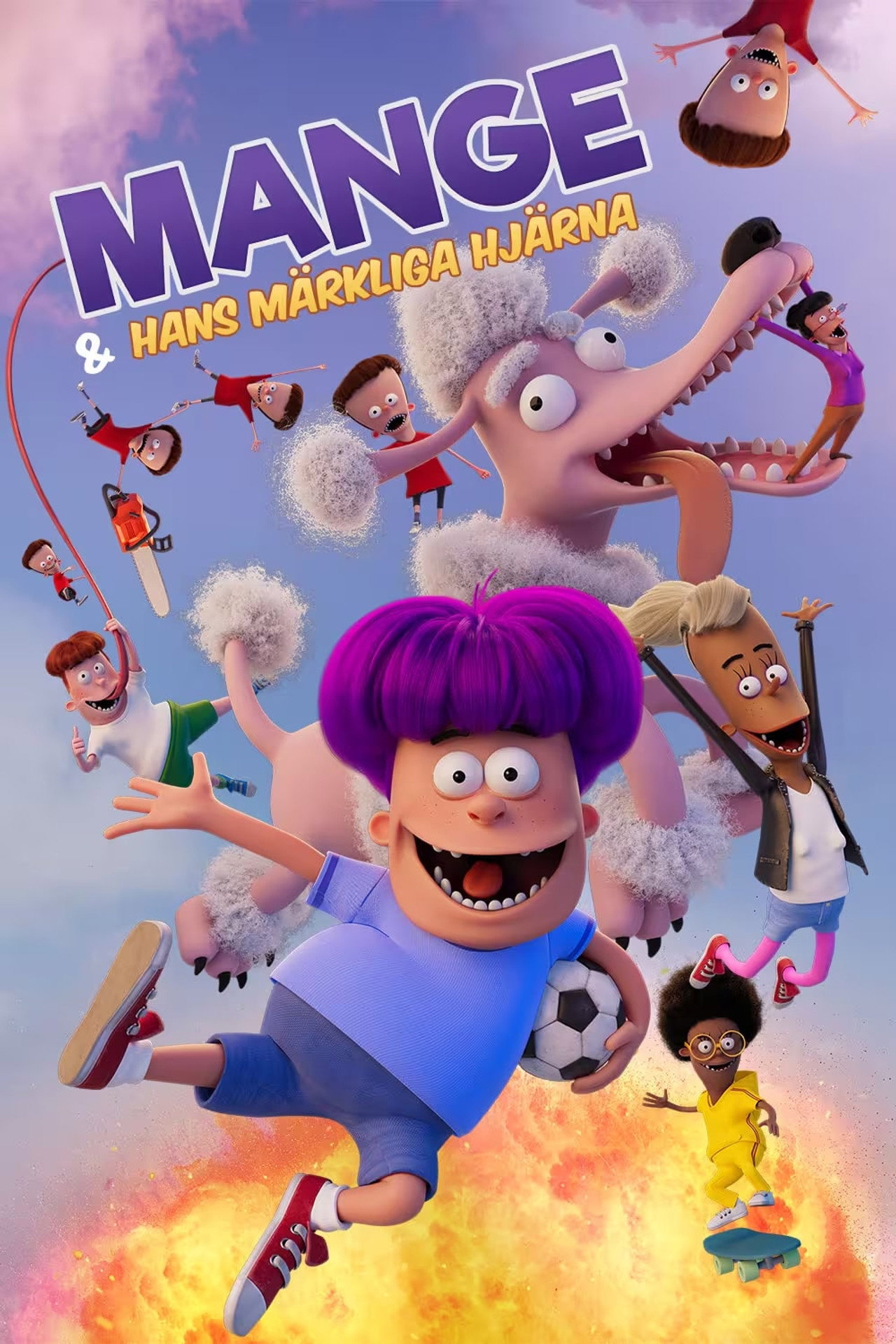 Mange och hans märkliga hjärna filmaffisch