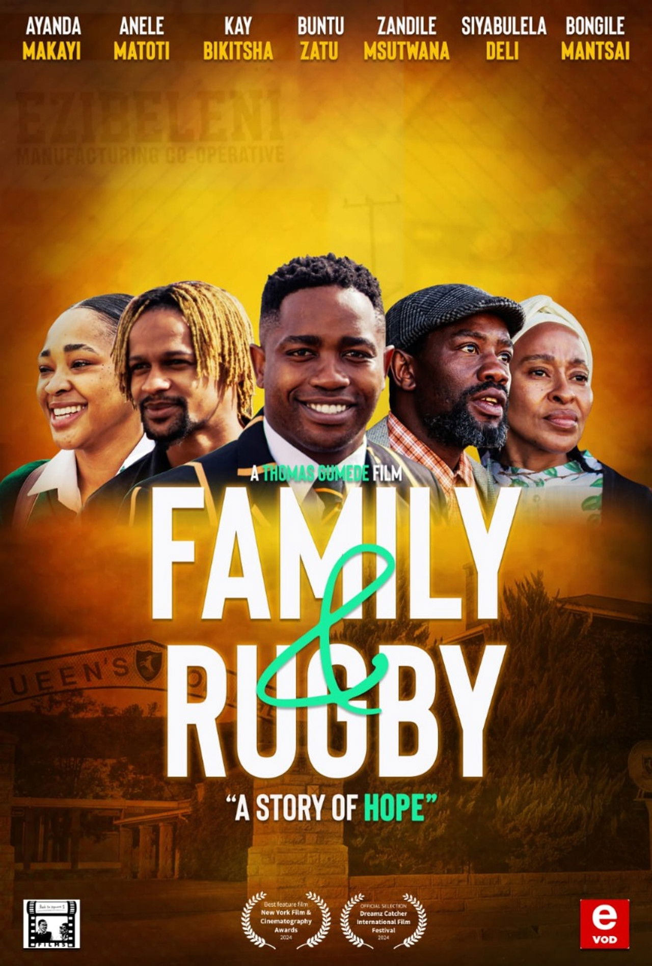 Family and Rugby Backdrop