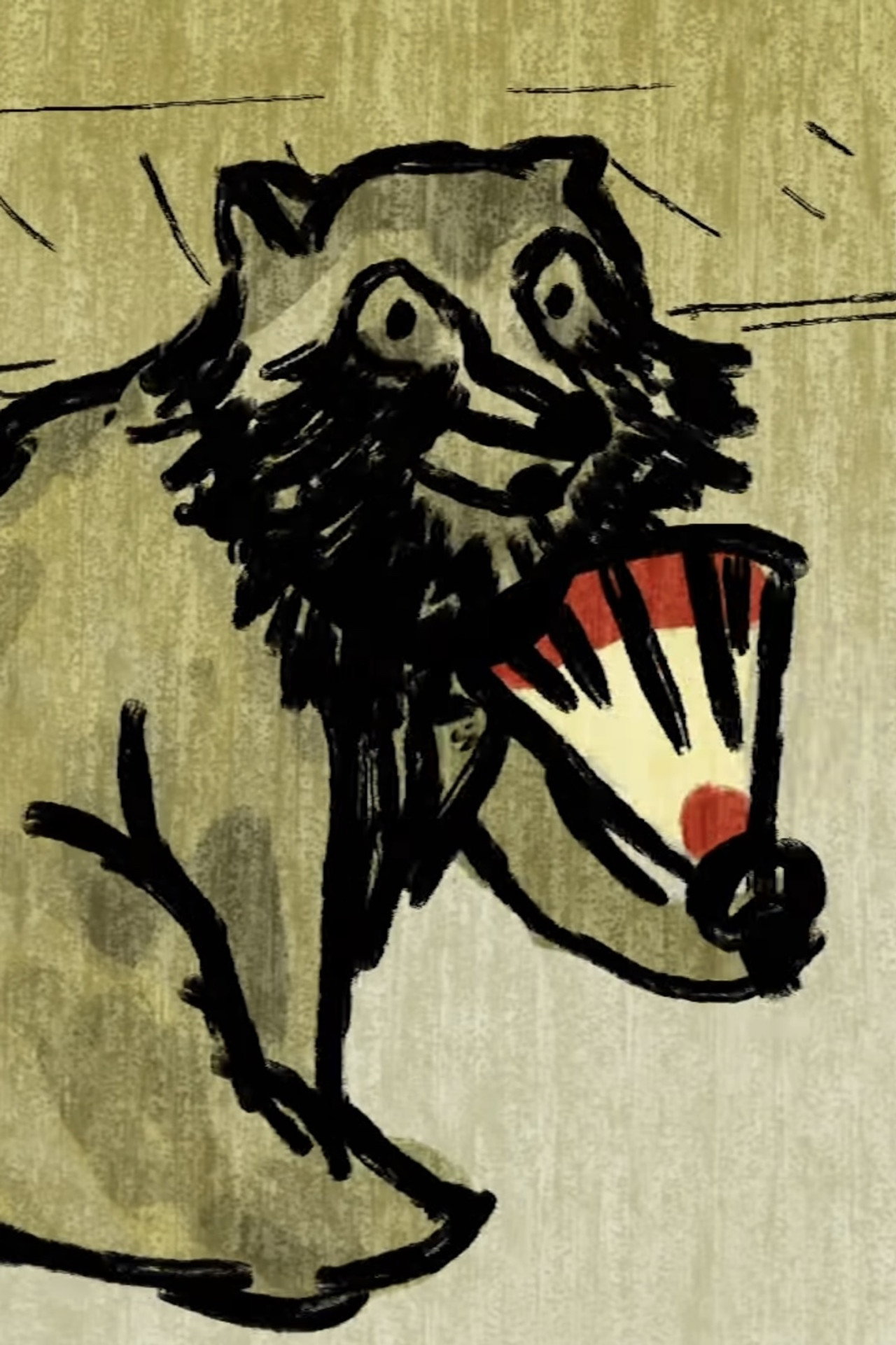 The Japanese myth of the trickster raccoon filmaffisch