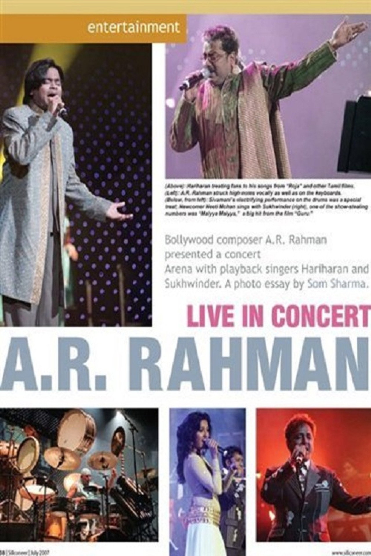 A.R.Rahman Live In Concert filmaffisch