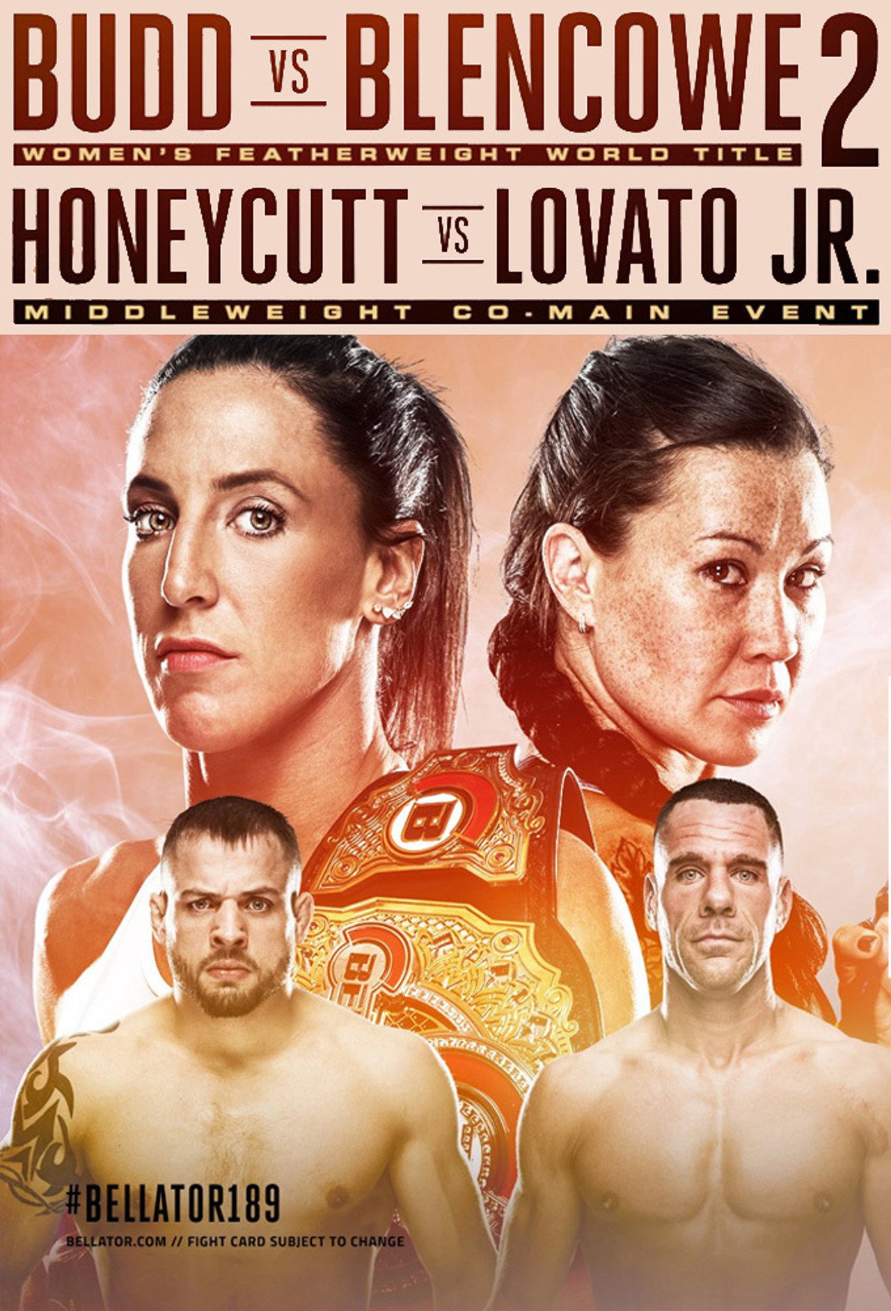 Bellator 189: Budd vs. Blencowe 2 filmaffisch