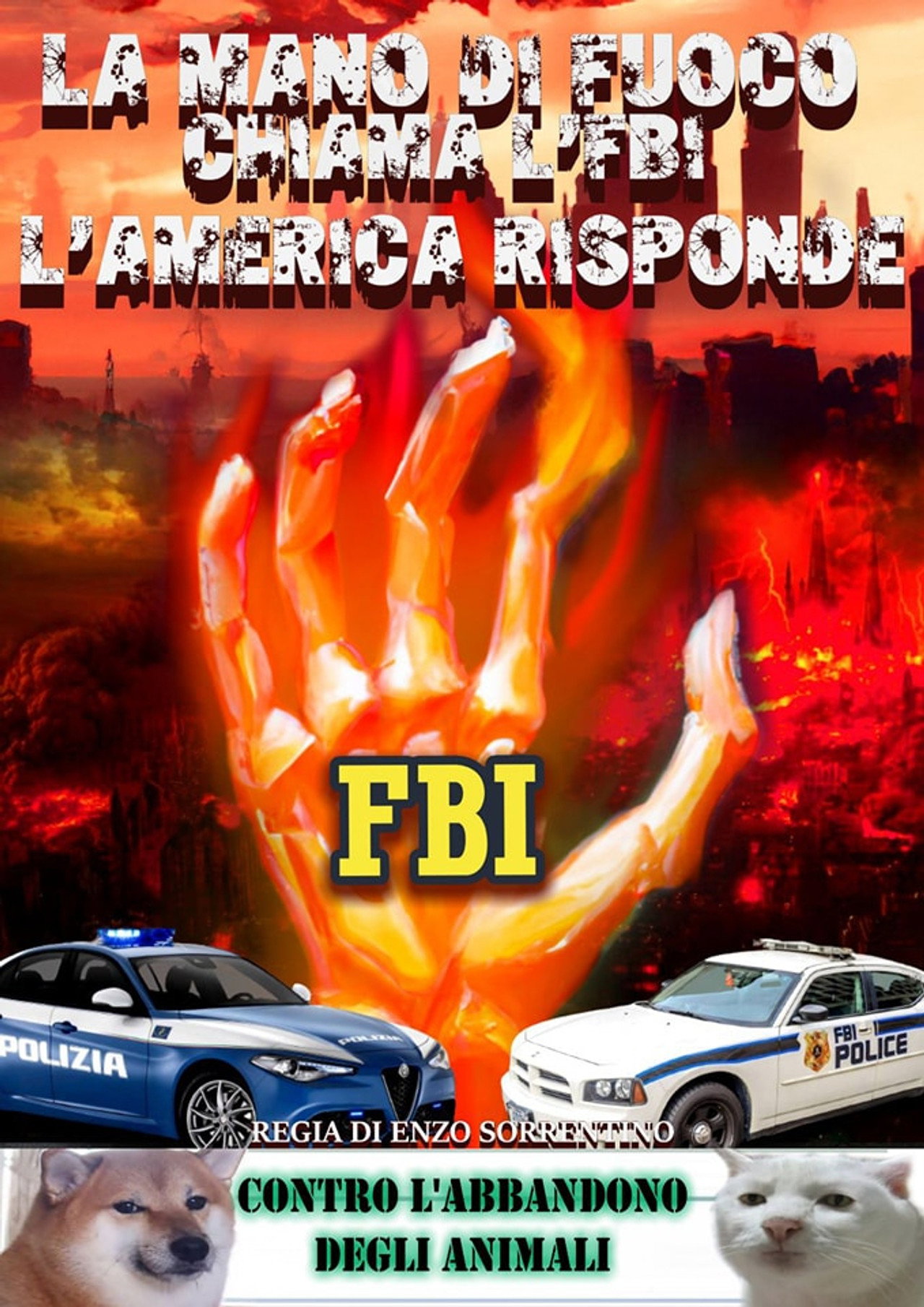 La mano di fuoco chiama l'FBI, l'America risponde Backdrop