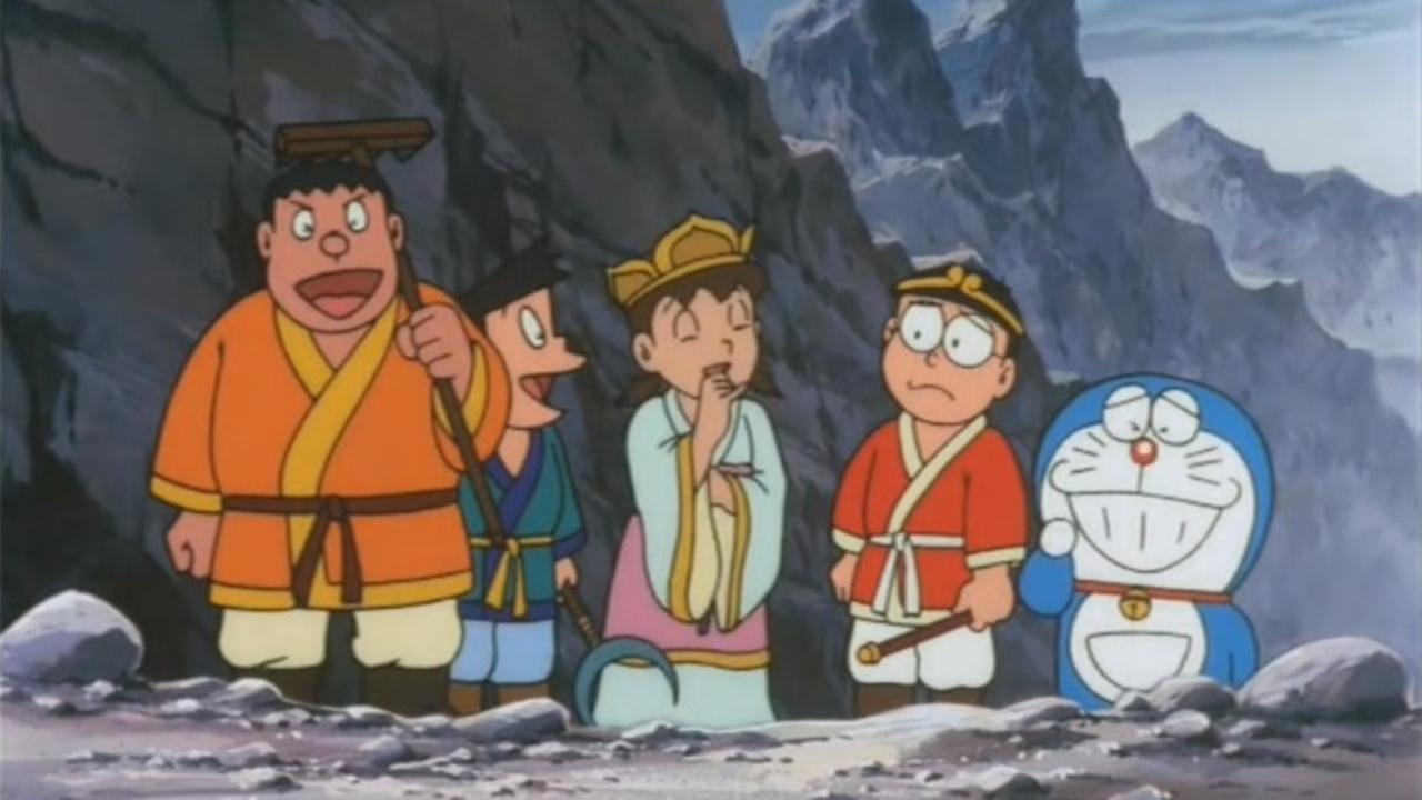 Scen från Doraemon: The Record of Nobita's Parallel "Journey to the West"