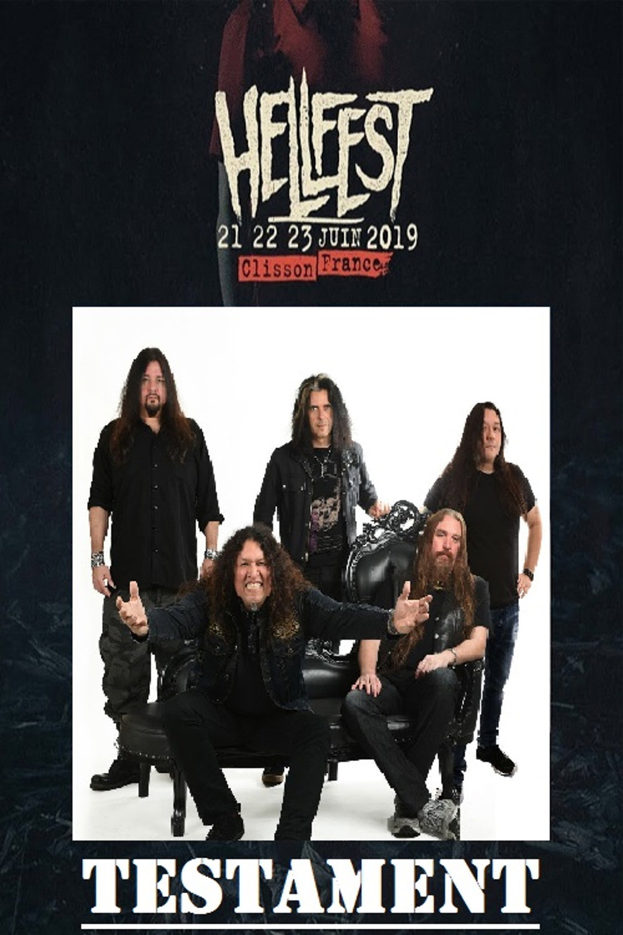 Testament au Hellfest filmaffisch