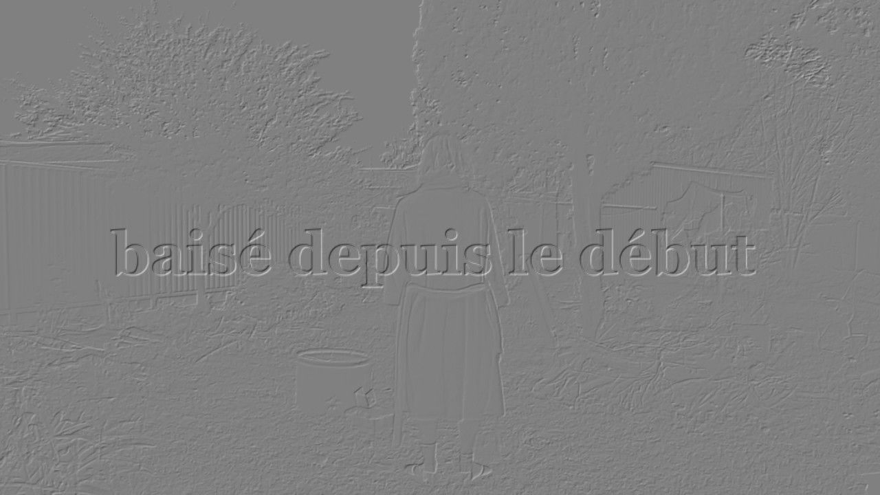 baisé depuis le début