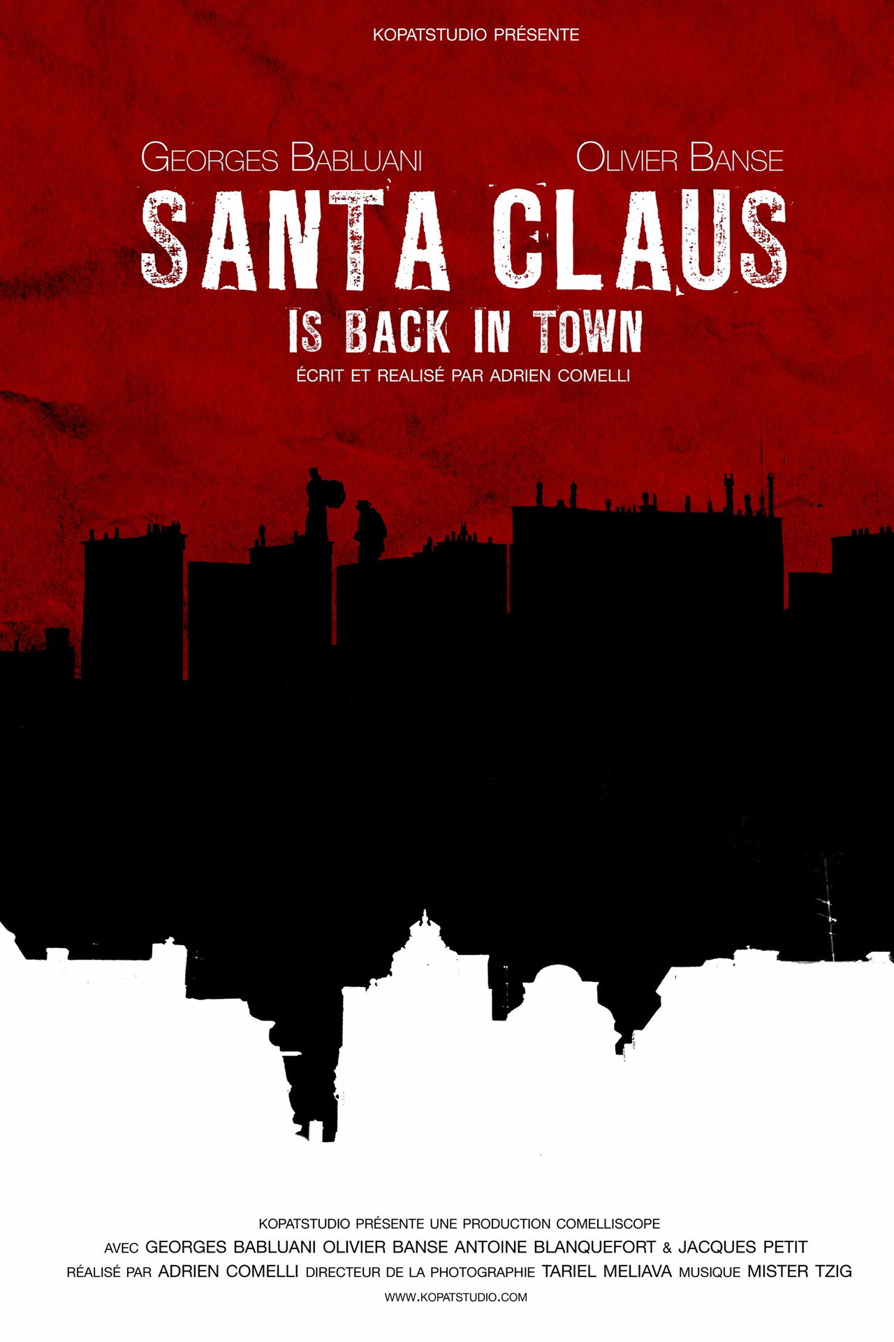 Santa Claus Is Back in Town Backdrop