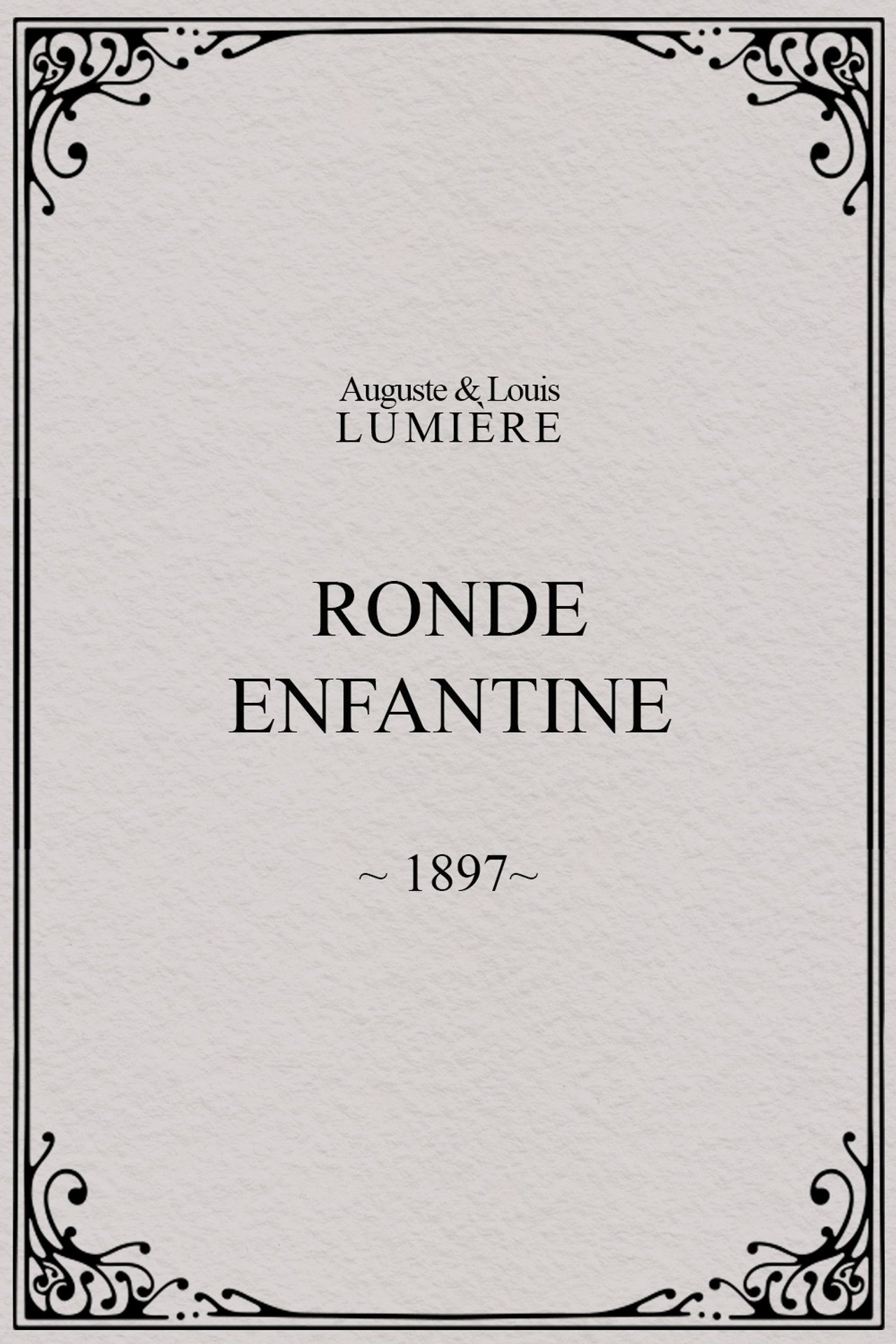 Ronde enfantine filmaffisch
