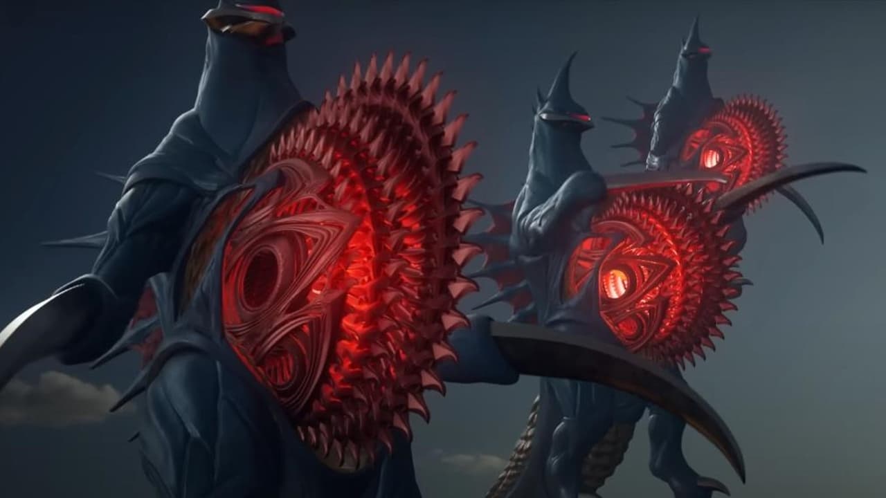 Scen från Godzilla vs. Gigan Rex