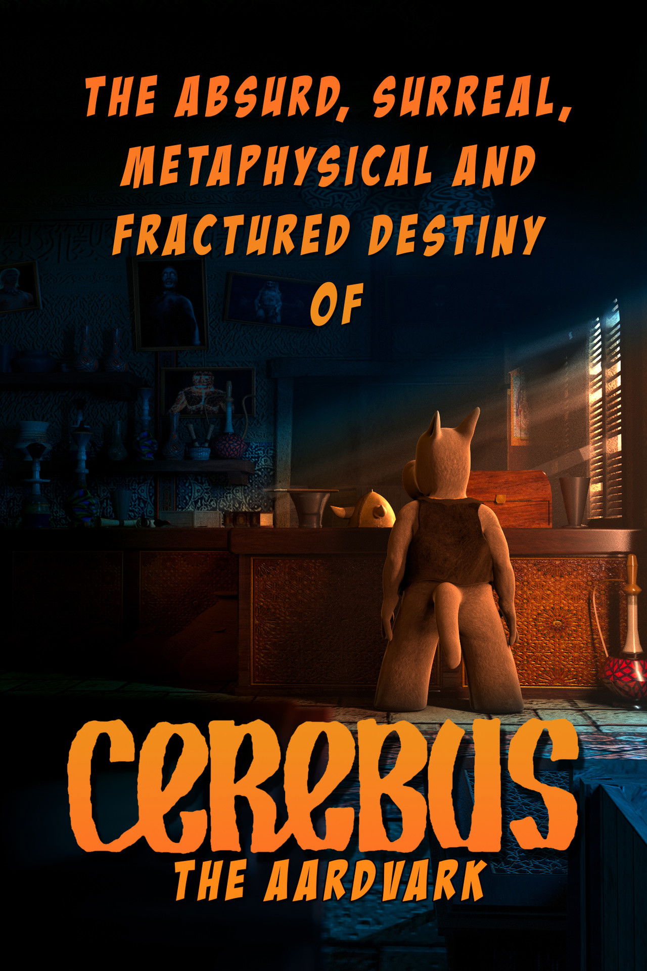 The Absurd, Surreal, Metaphysical and Fractured Destiny of Cerebus the Aardvark Backdrop