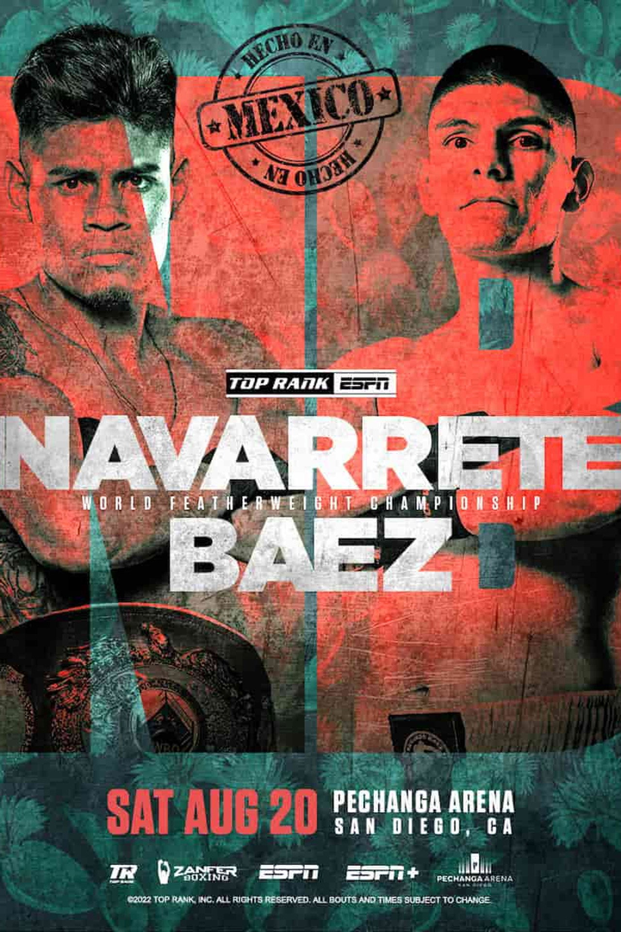 Emanuel Navarrete vs. Eduardo Baez filmaffisch