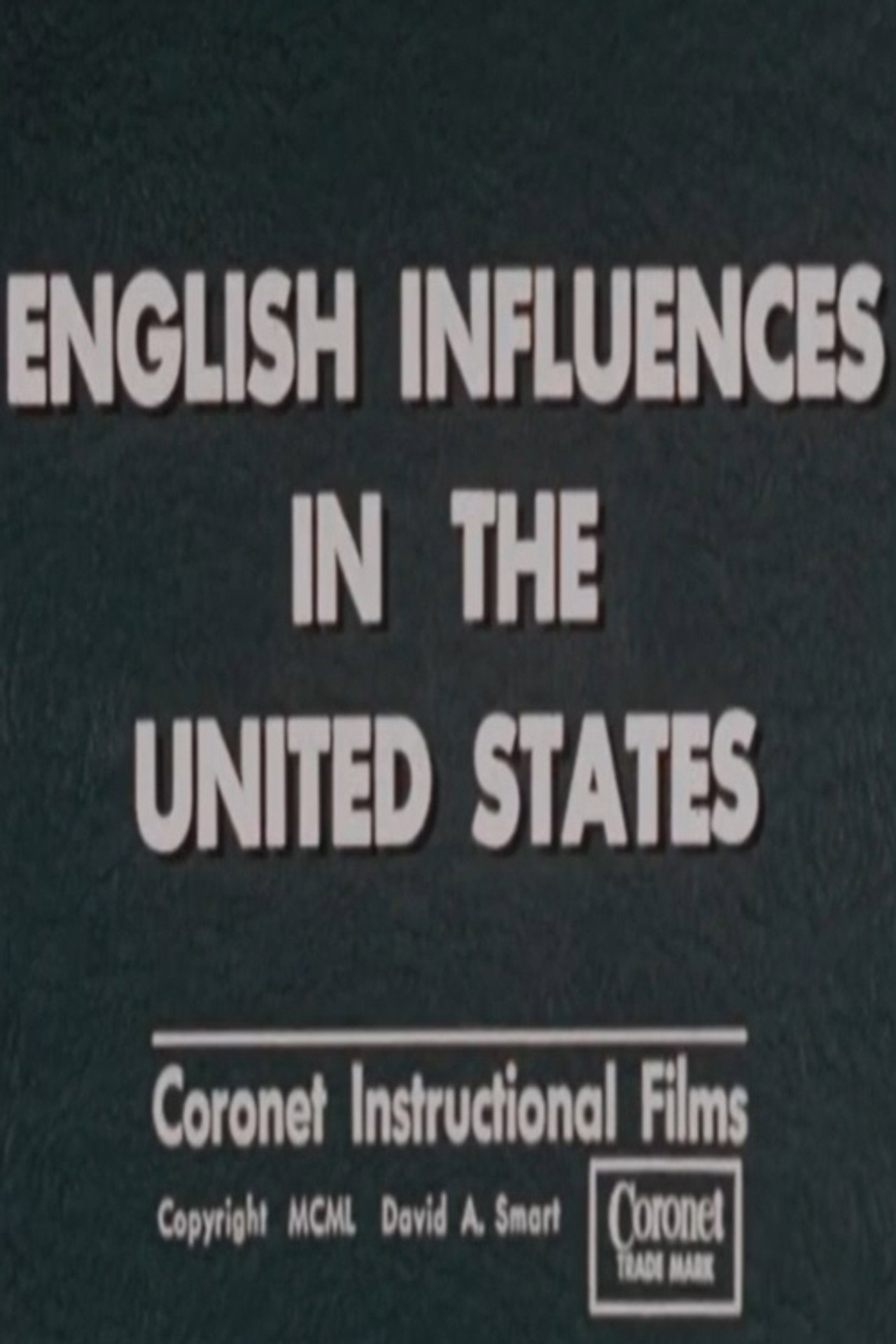 English Influences in the United States poster