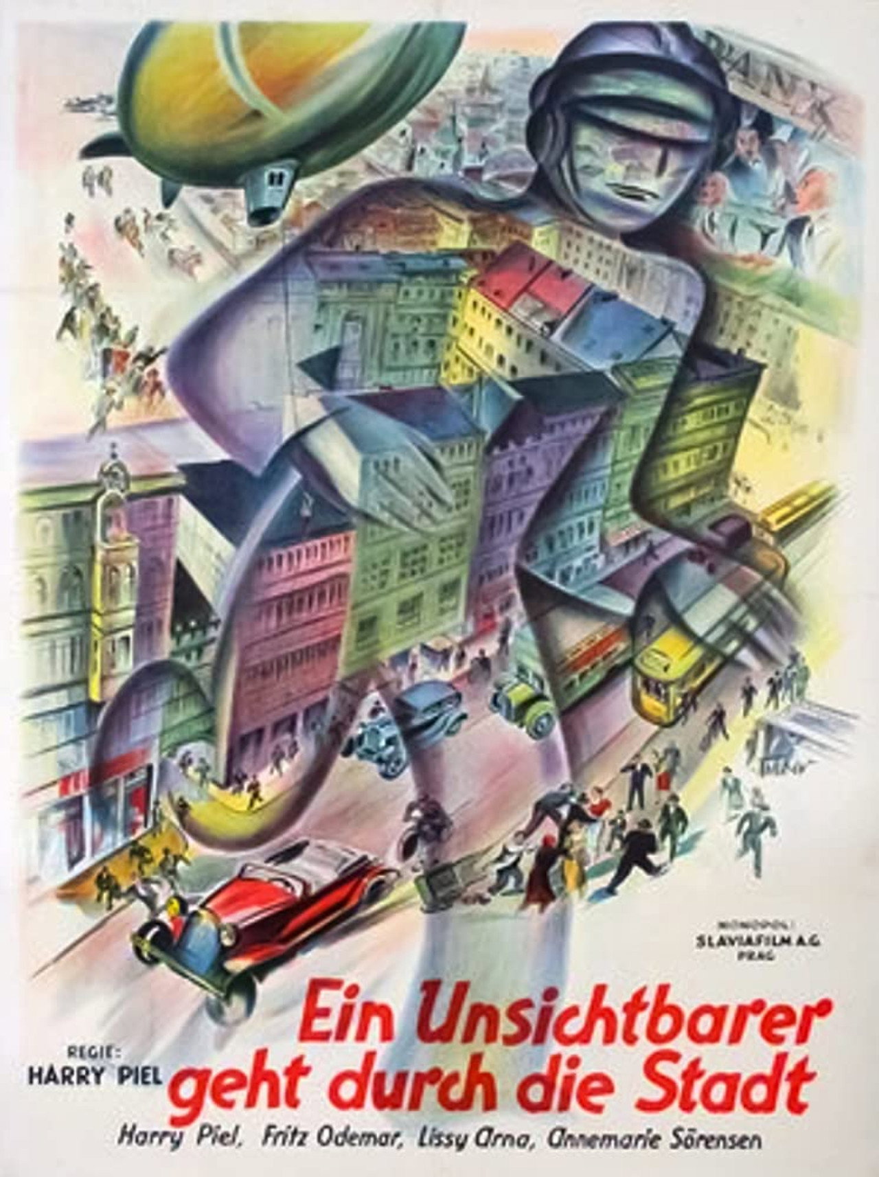 An Invisible Man Goes Through the City