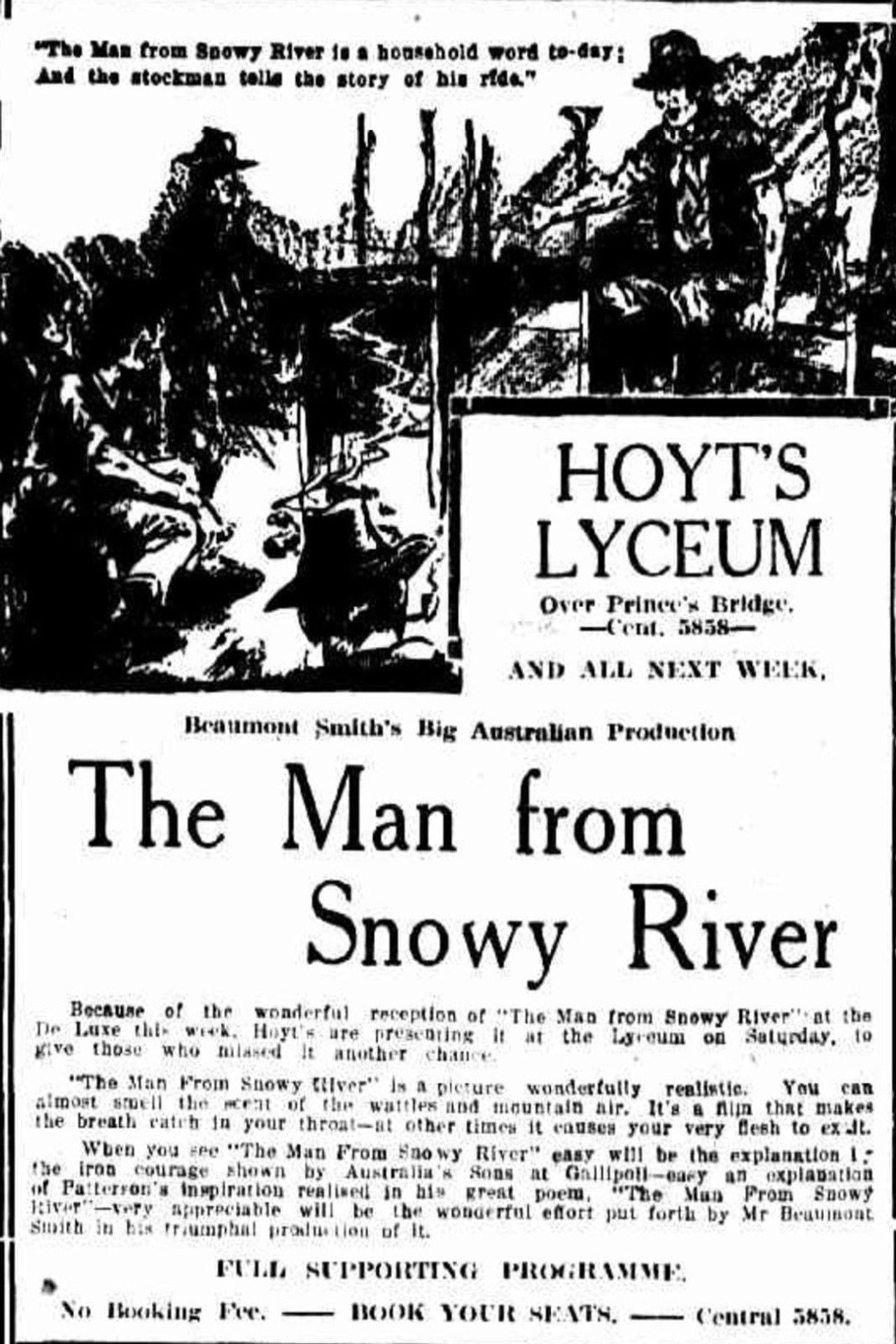 The Man from Snowy River Backdrop