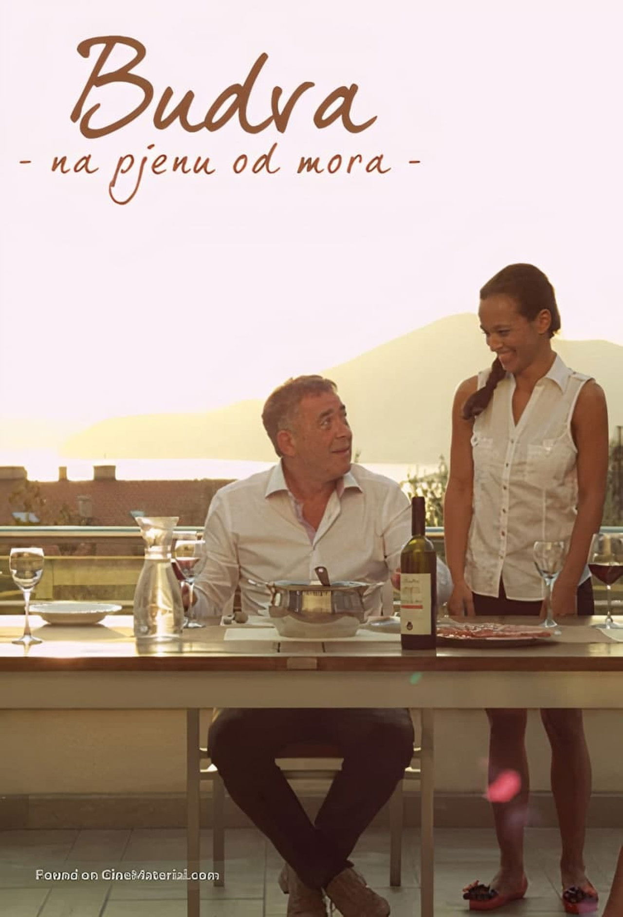 Budva, mbi Shkumën e Detit backdrop