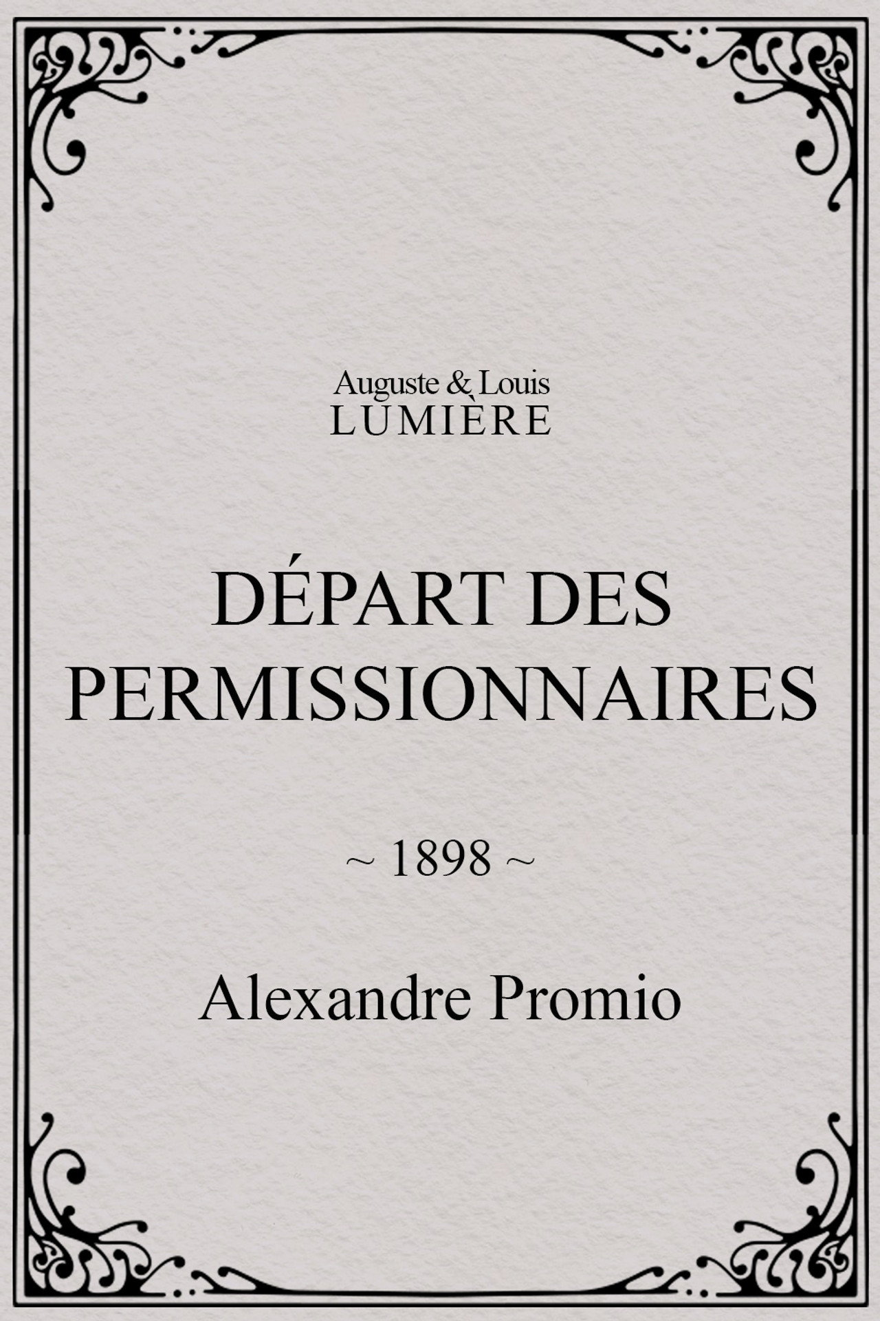 Départ des permissionnaires