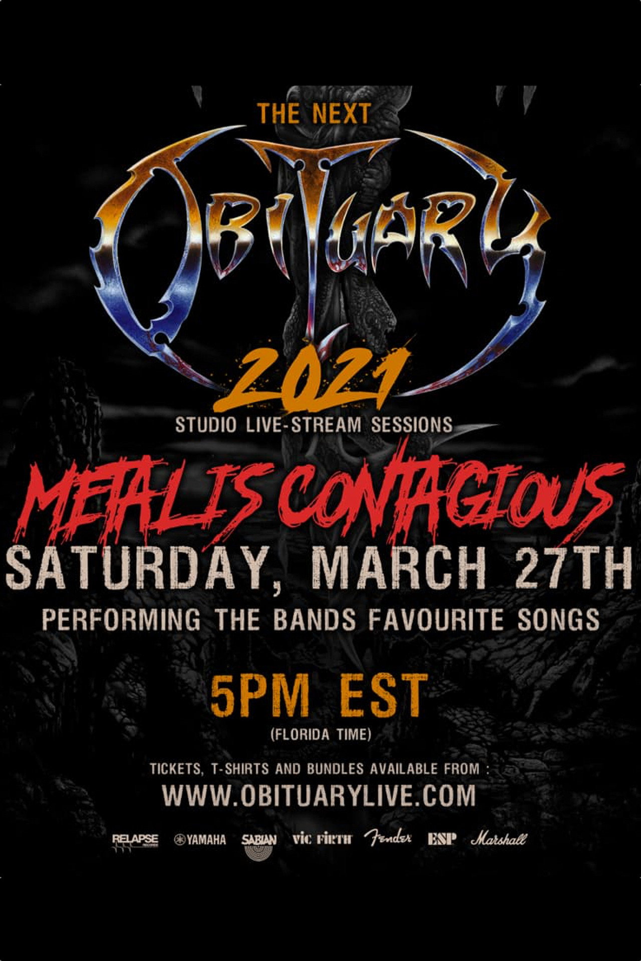 Obituary - Metalis Contagious Live Stream filmaffisch