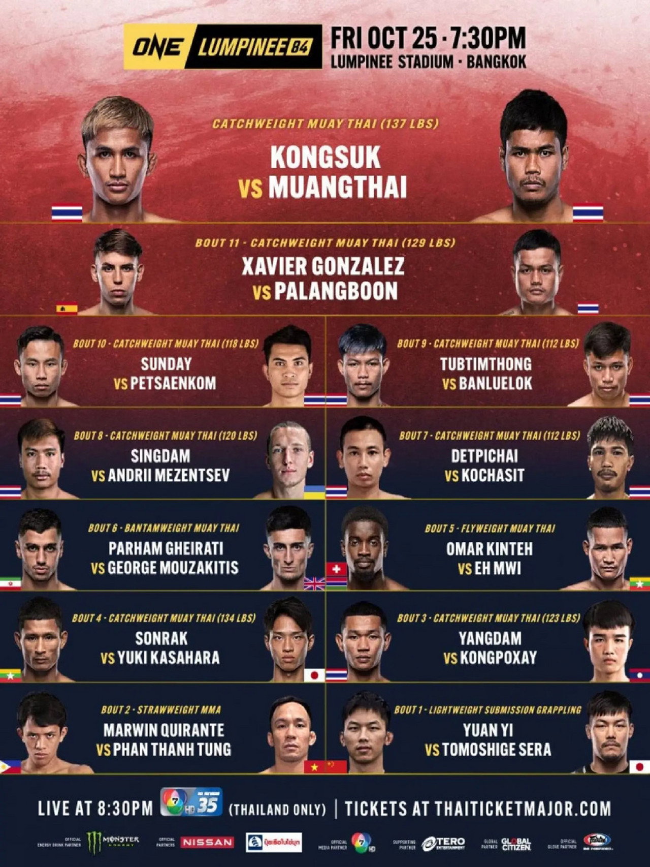 ONE Friday Fights 84: Kongsuk vs. Muangthai filmaffisch