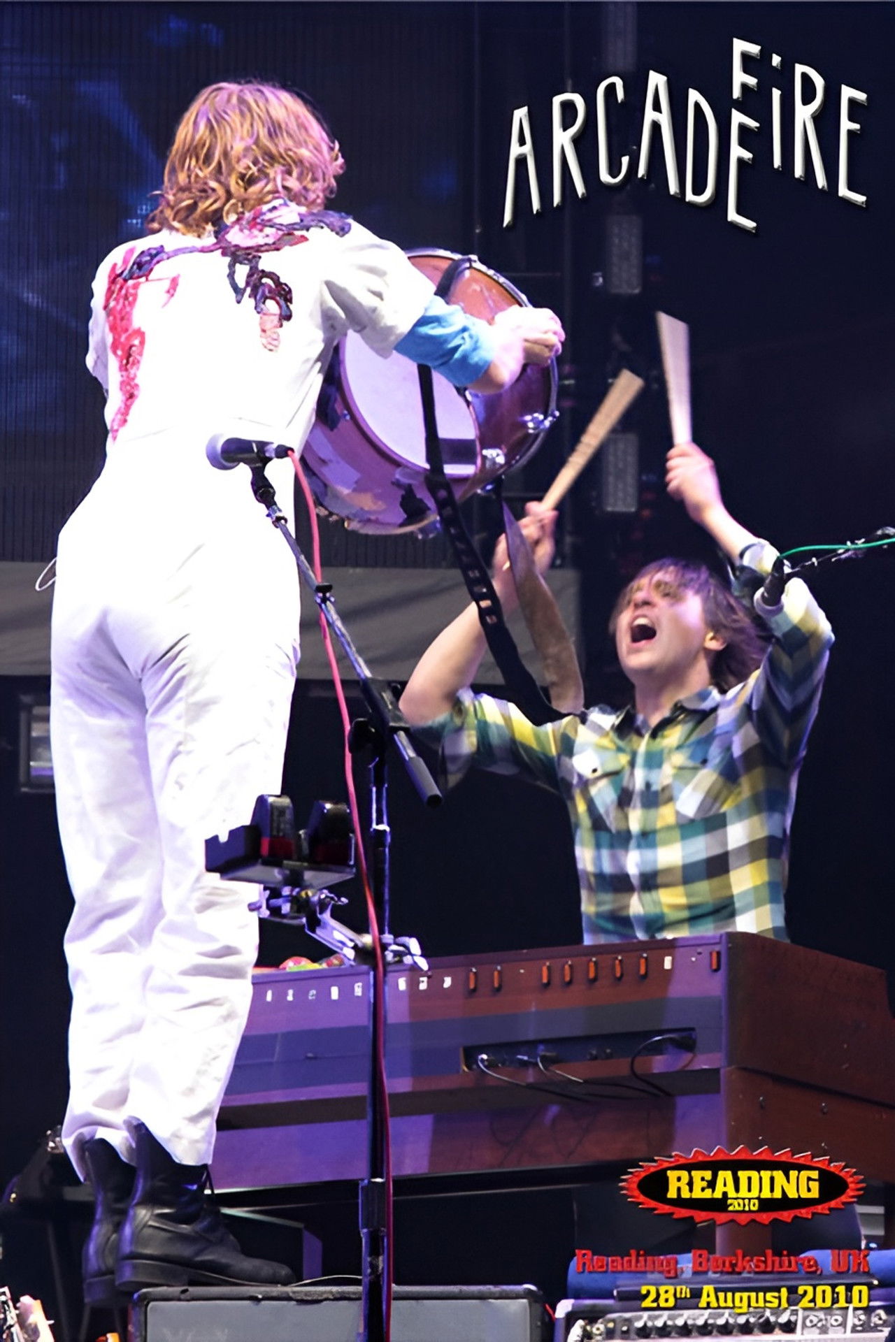 Arcade Fire Live at Reading Festival 2010 Backdrop