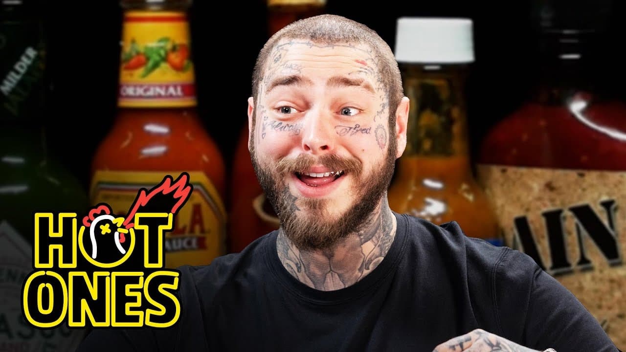 Hot Ones - Season 18 Episode 1 : Post Malone Has His Brain Hacked by Spicy Wings