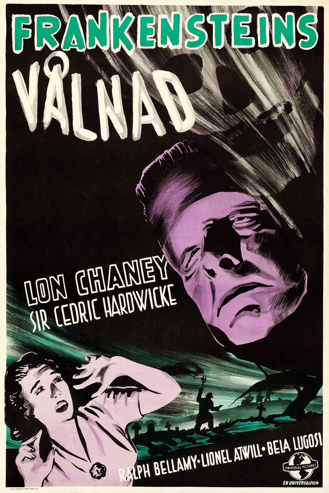 Frankensteins vålnad filmaffisch