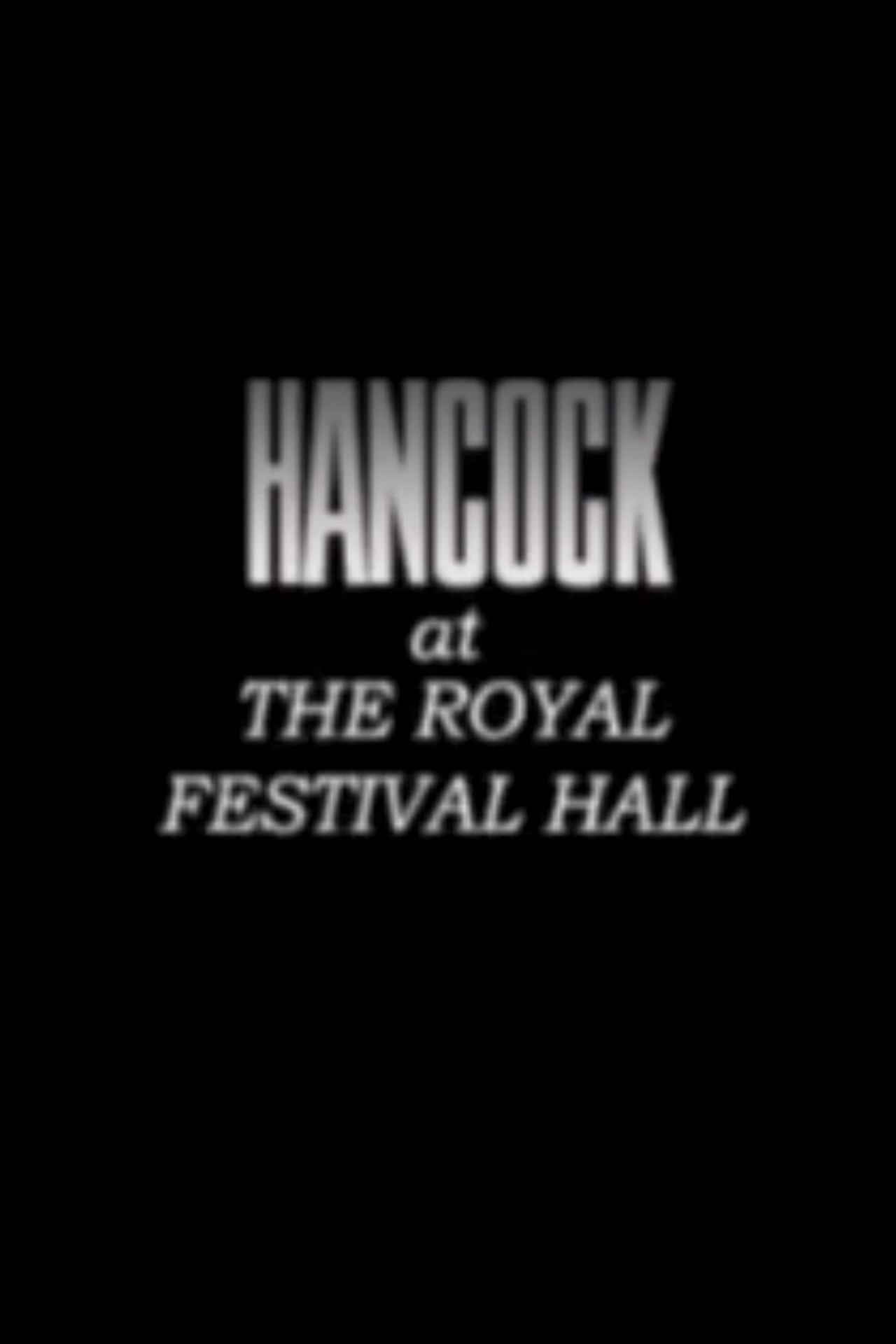 Hancock at the Royal Festival Hall Backdrop