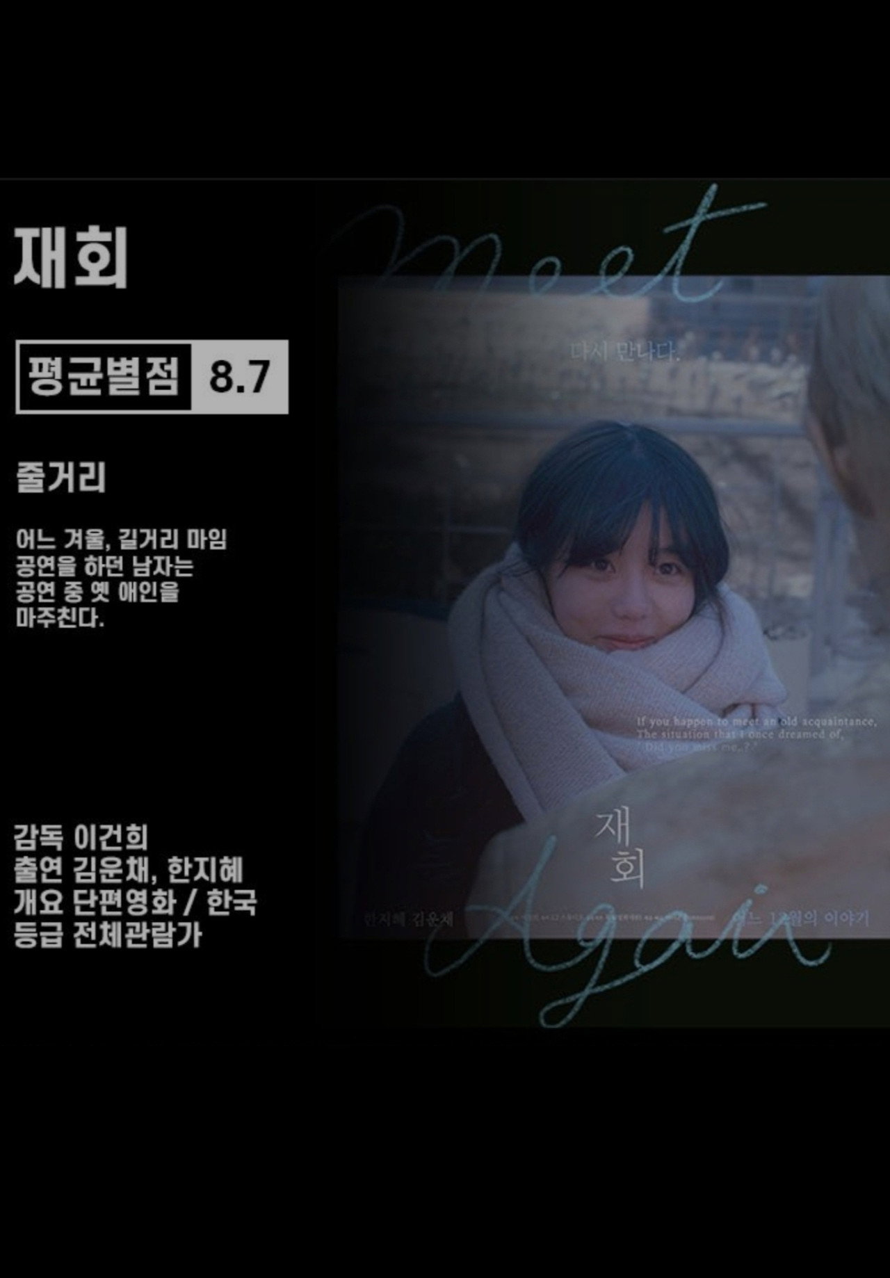 재회 filmaffisch