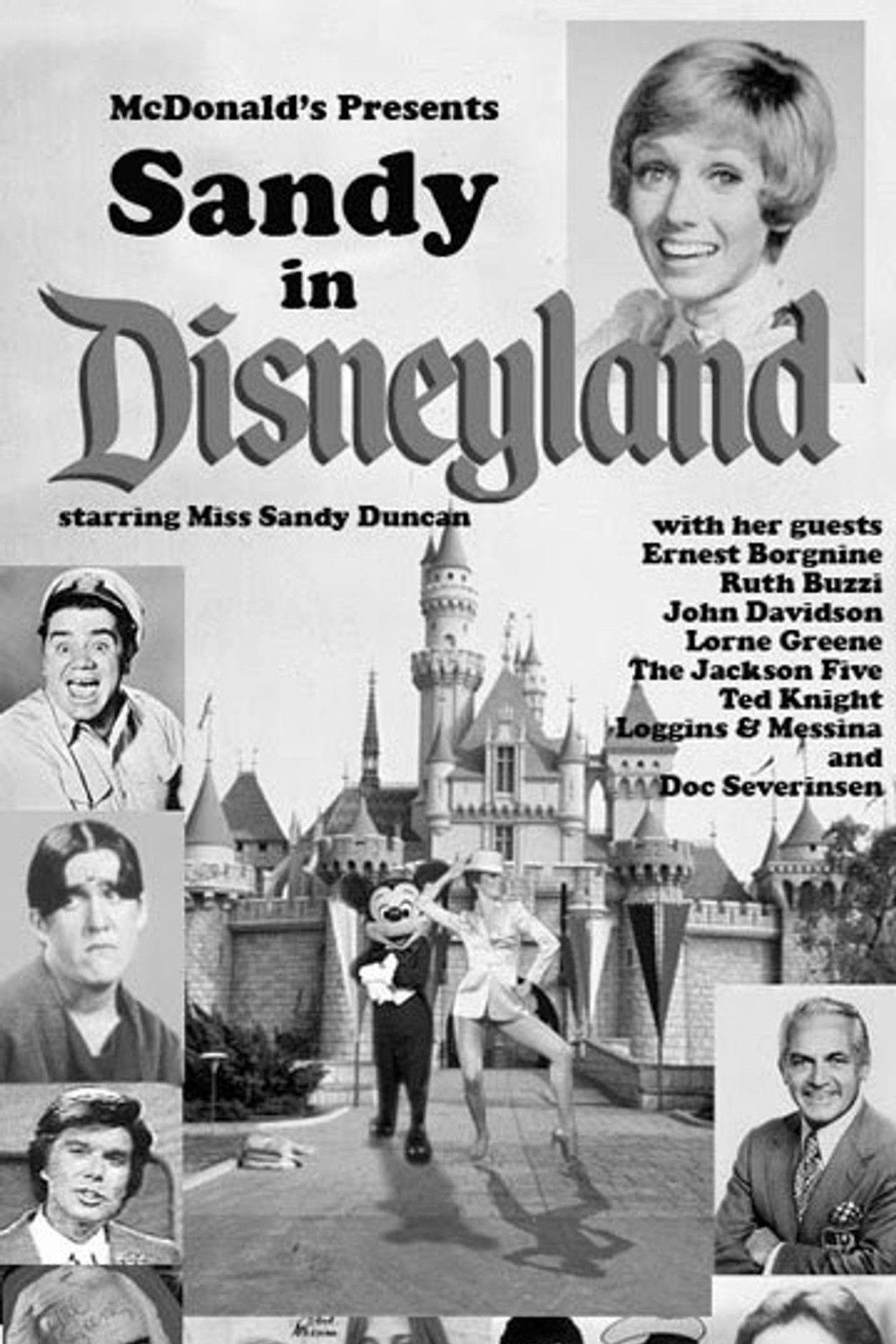 Sandy in Disneyland Backdrop