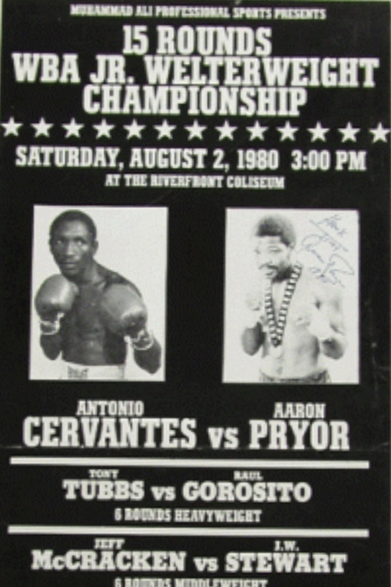 Antonio Cervantes vs. Aaron Pryor filmaffisch
