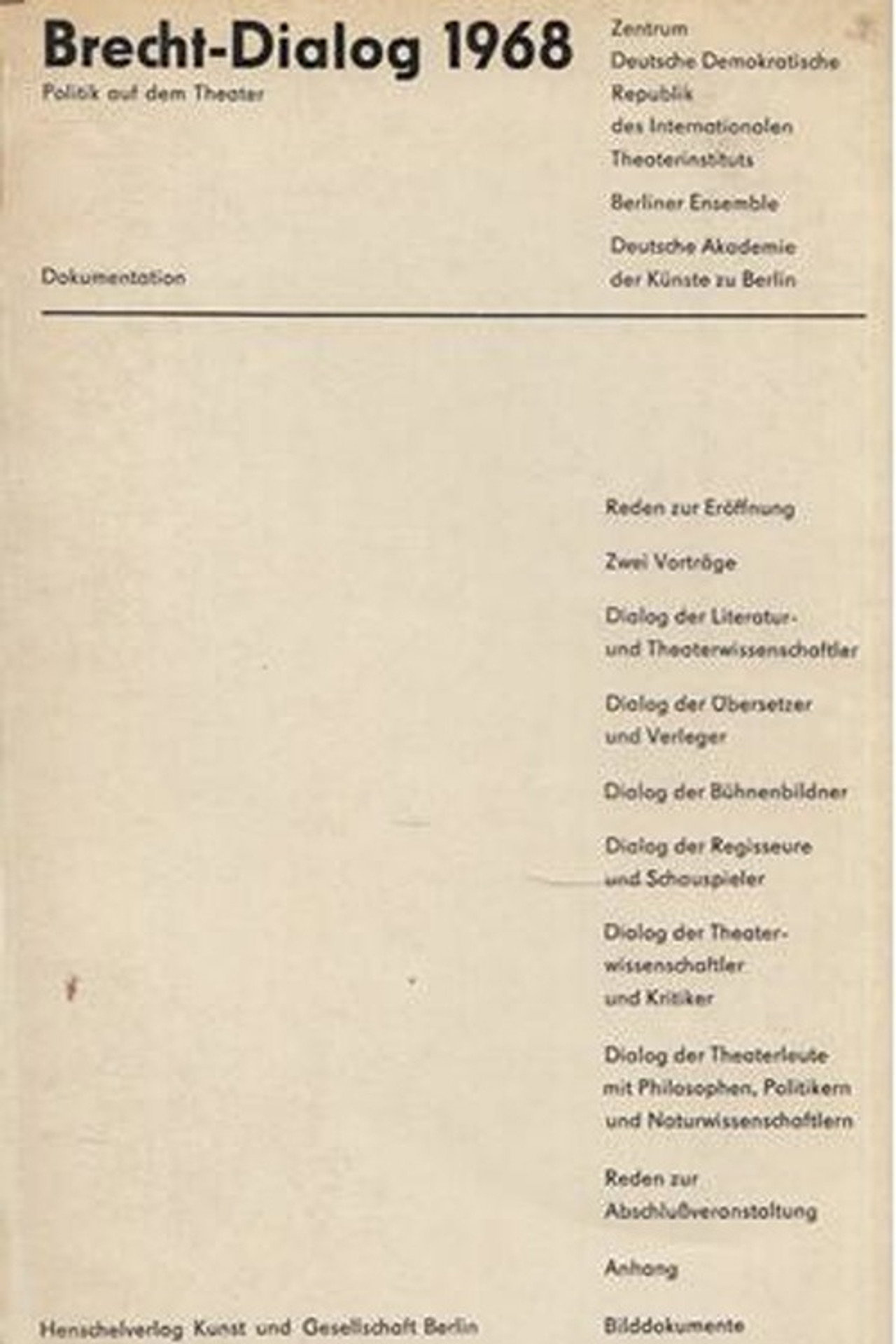 Brecht Dialog
