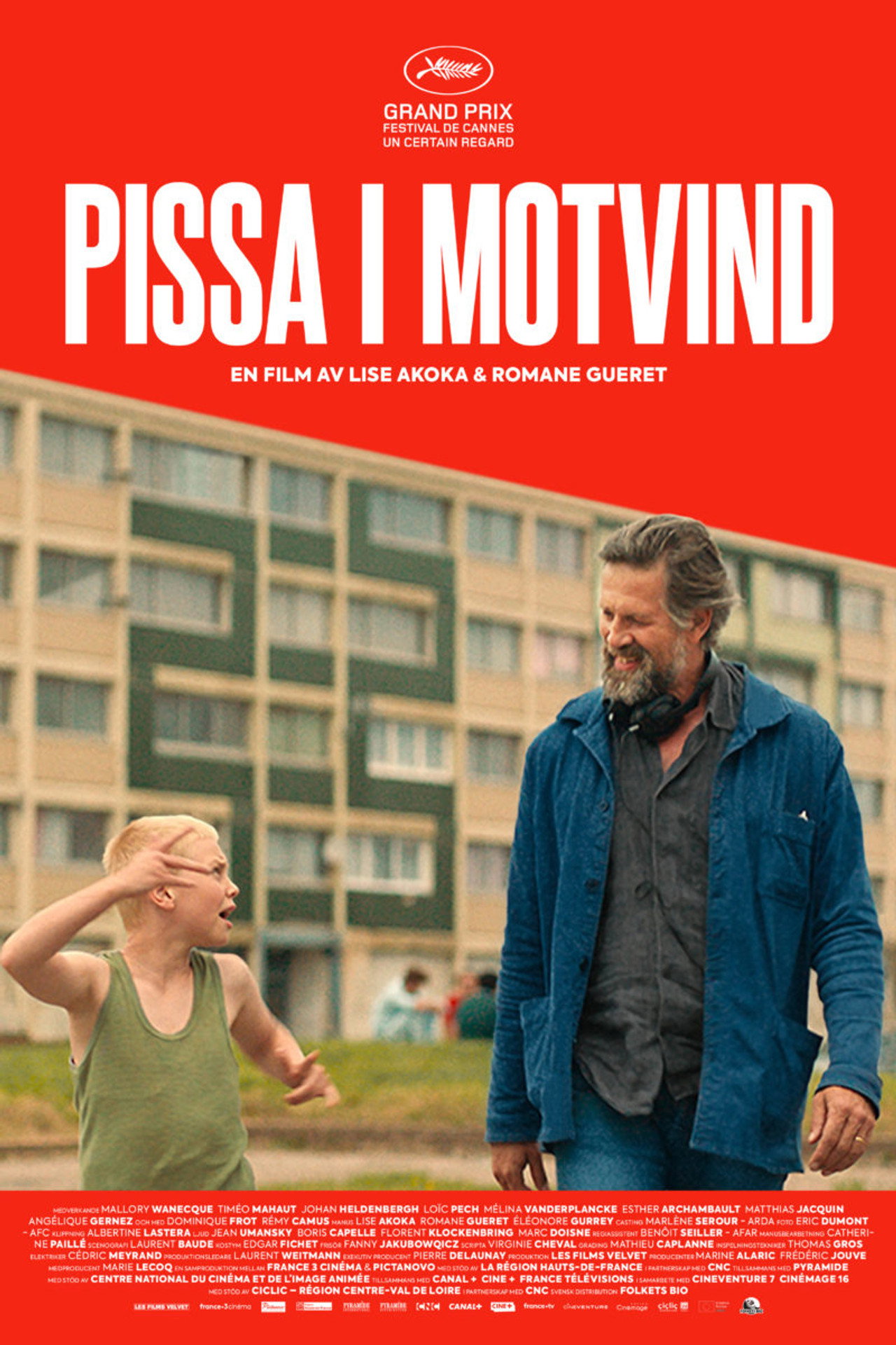 Pissa i motvind filmaffisch