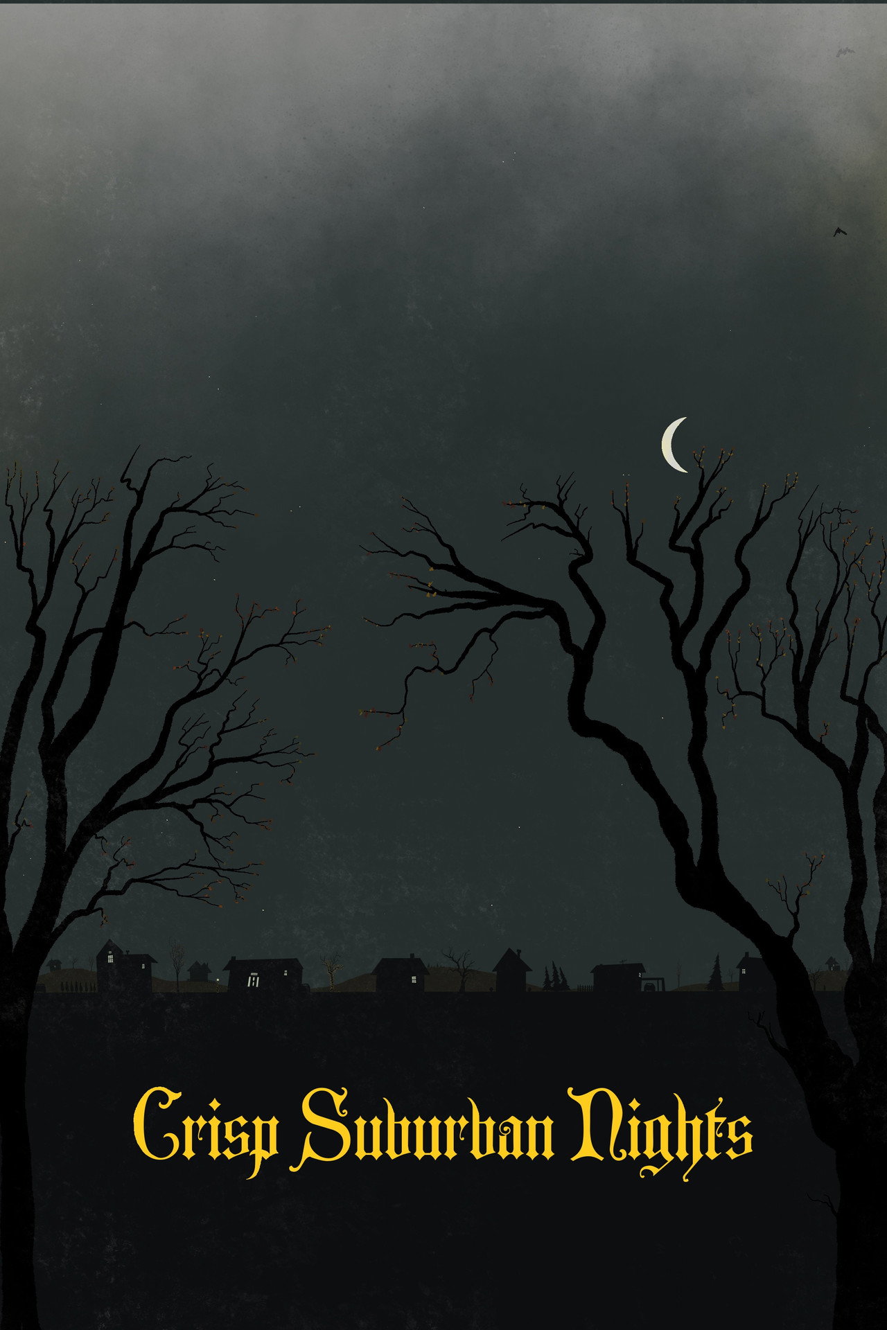 Crisp Suburban Nights Backdrop