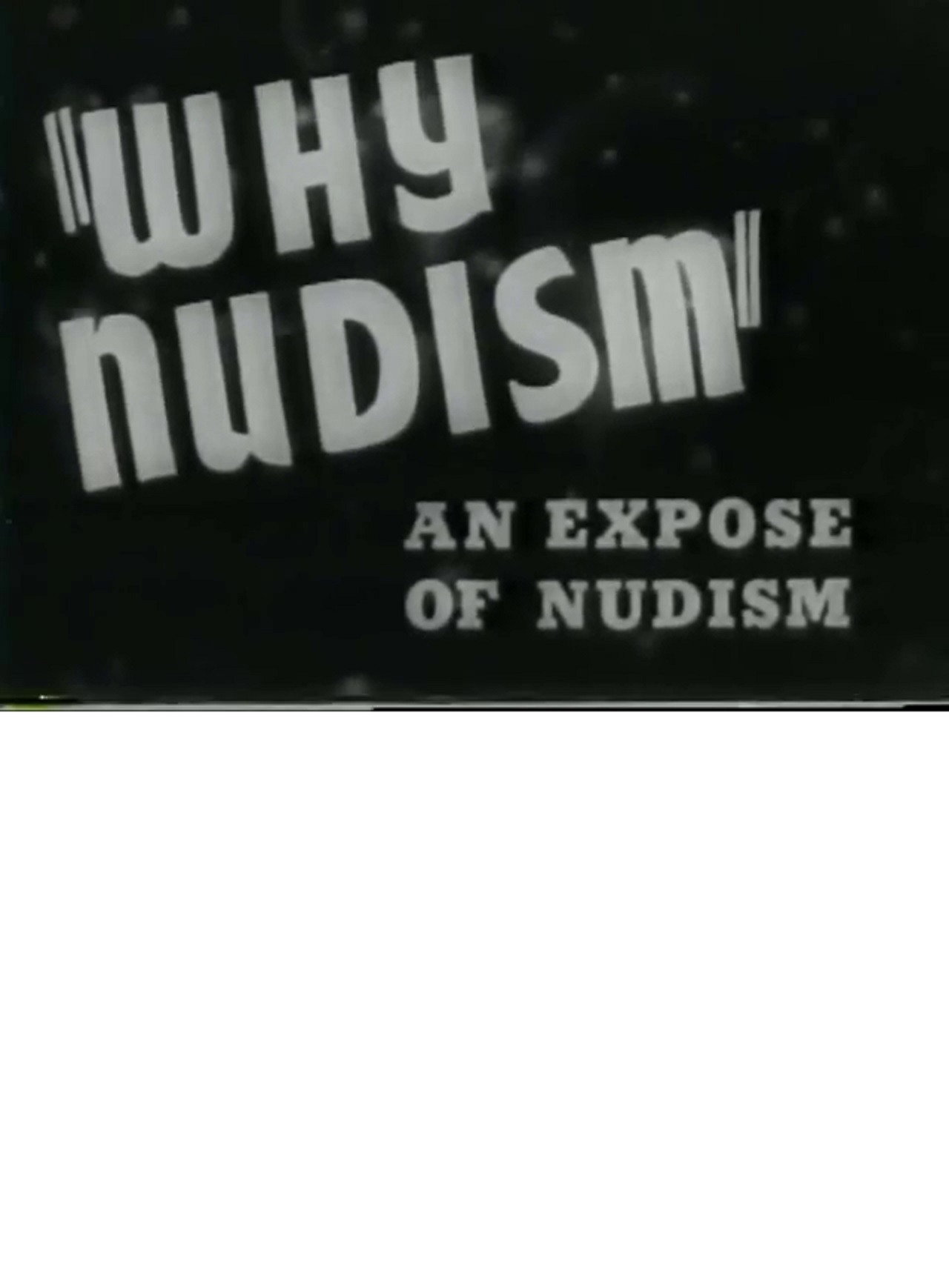 Why Nudism: An Expose of Nudism Backdrop