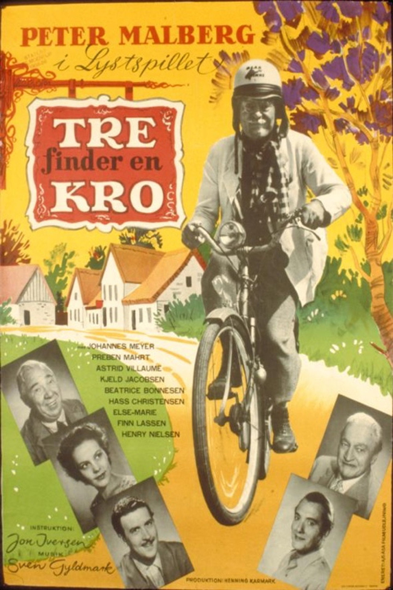 Tre finder en kro filmaffisch