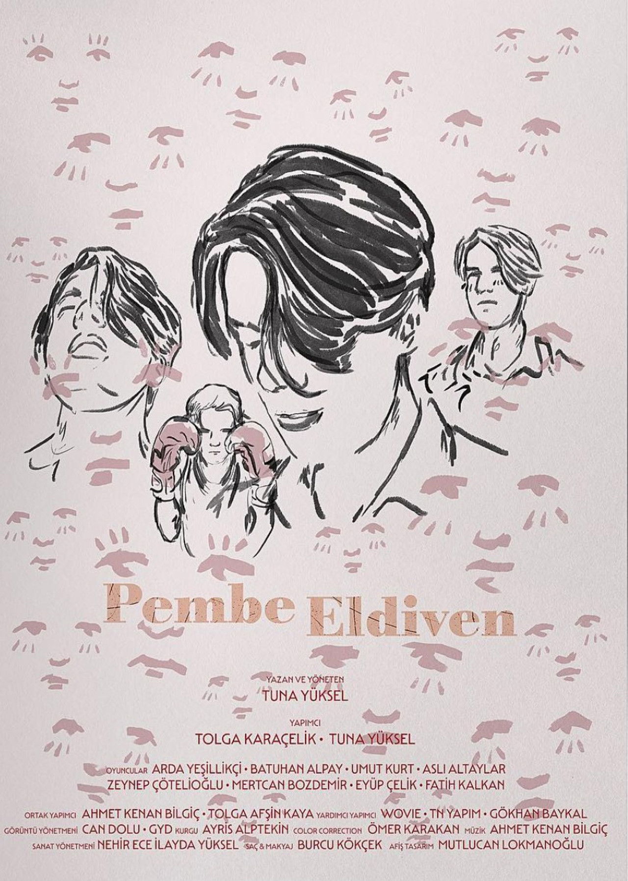 Pembe Eldiven Backdrop