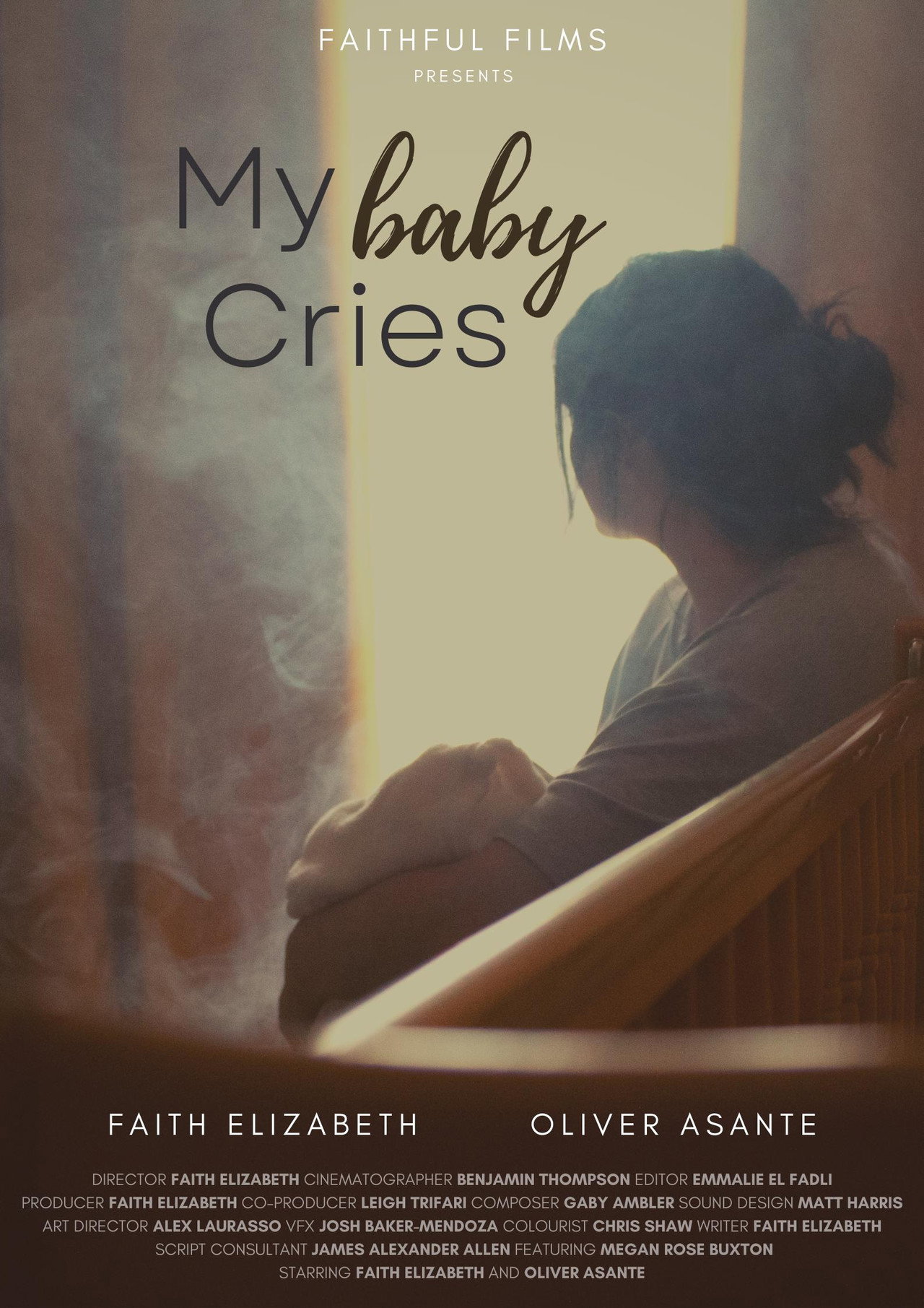 My Baby Cries Backdrop
