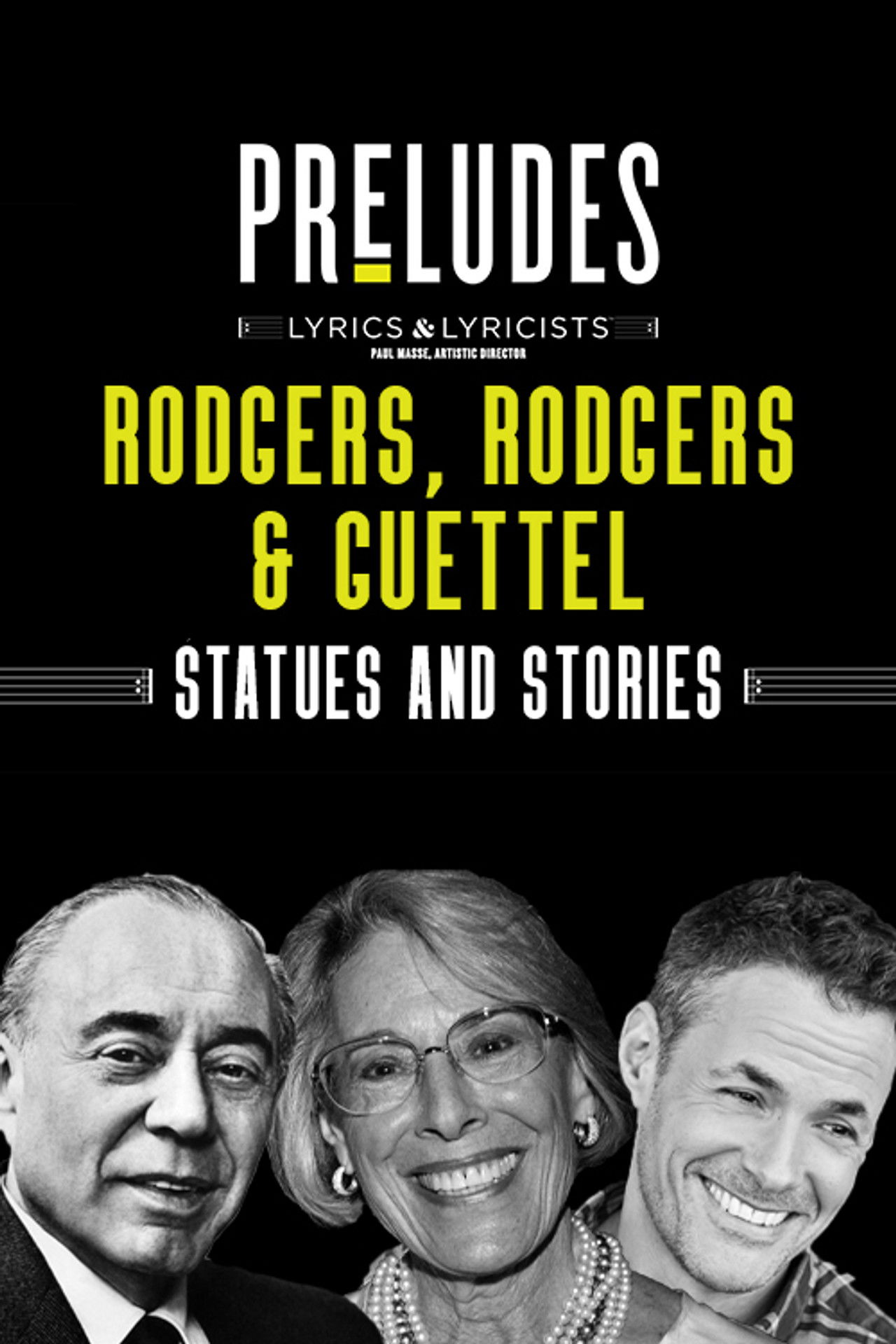Rodgers, Rodgers & Guettel: Statues and Stories Backdrop
