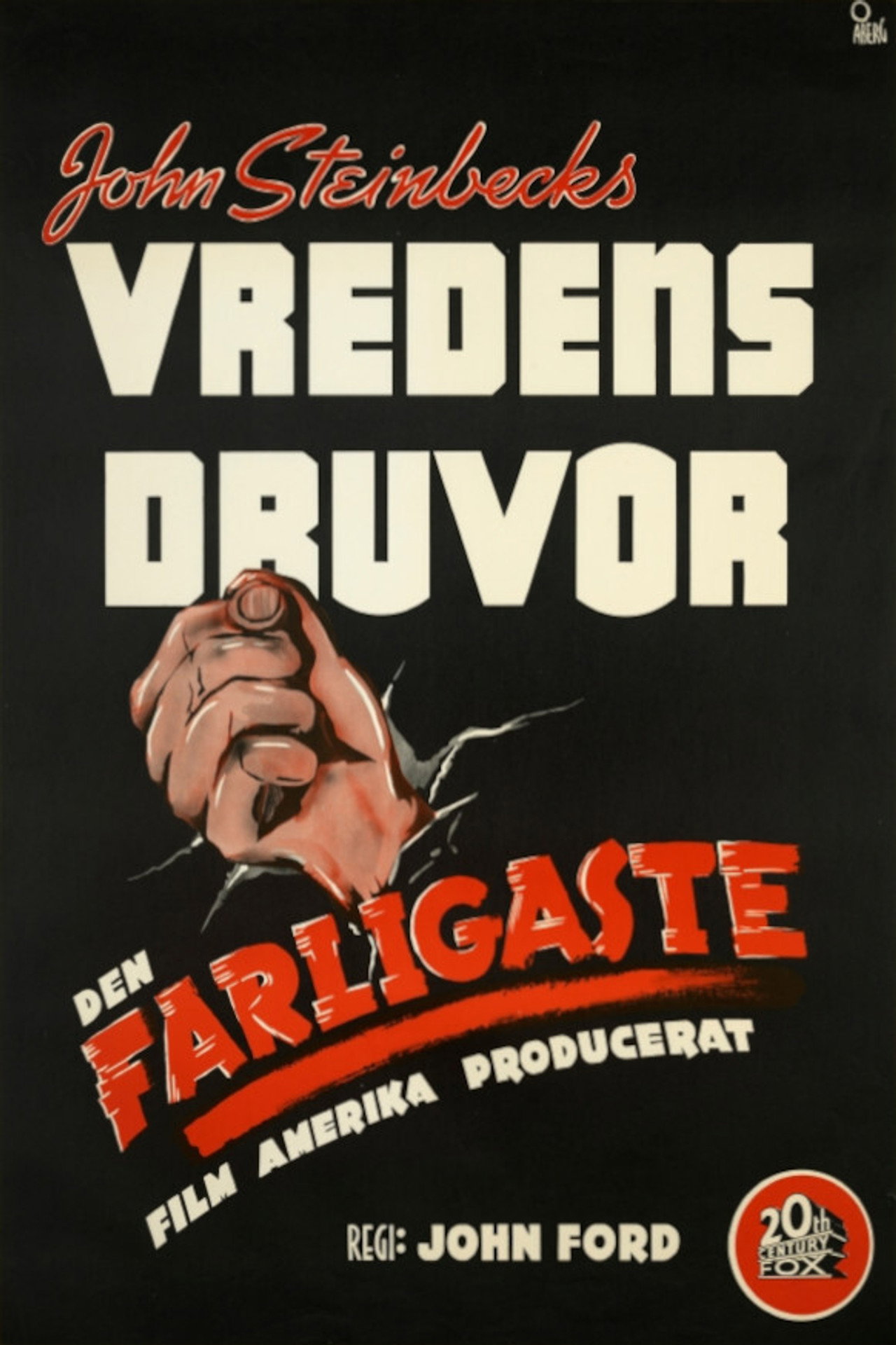 Vredens druvor filmaffisch