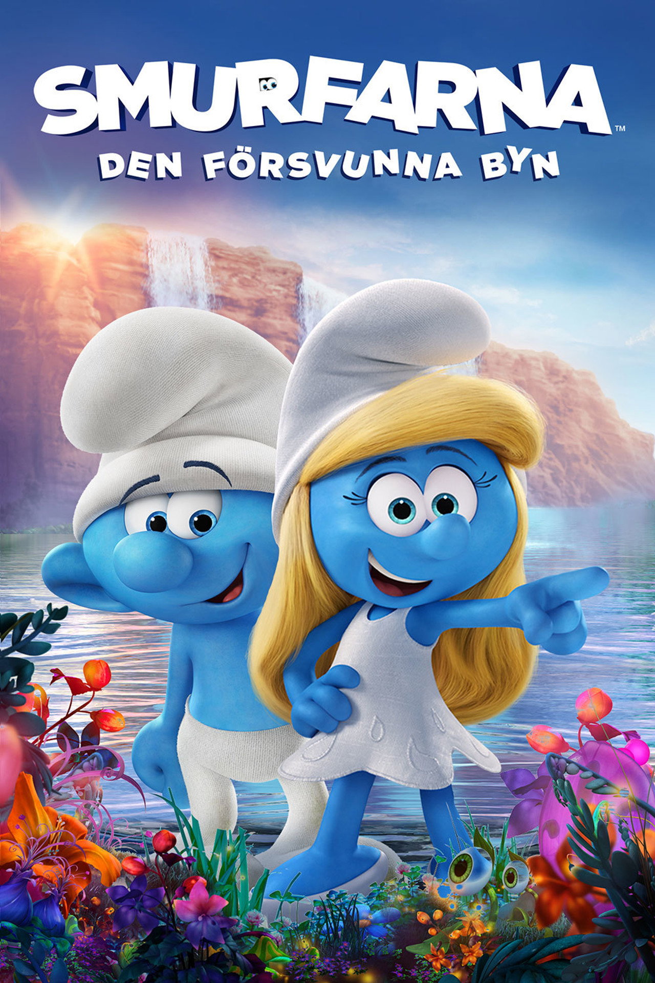 Smurfarna: Den försvunna byn filmaffisch